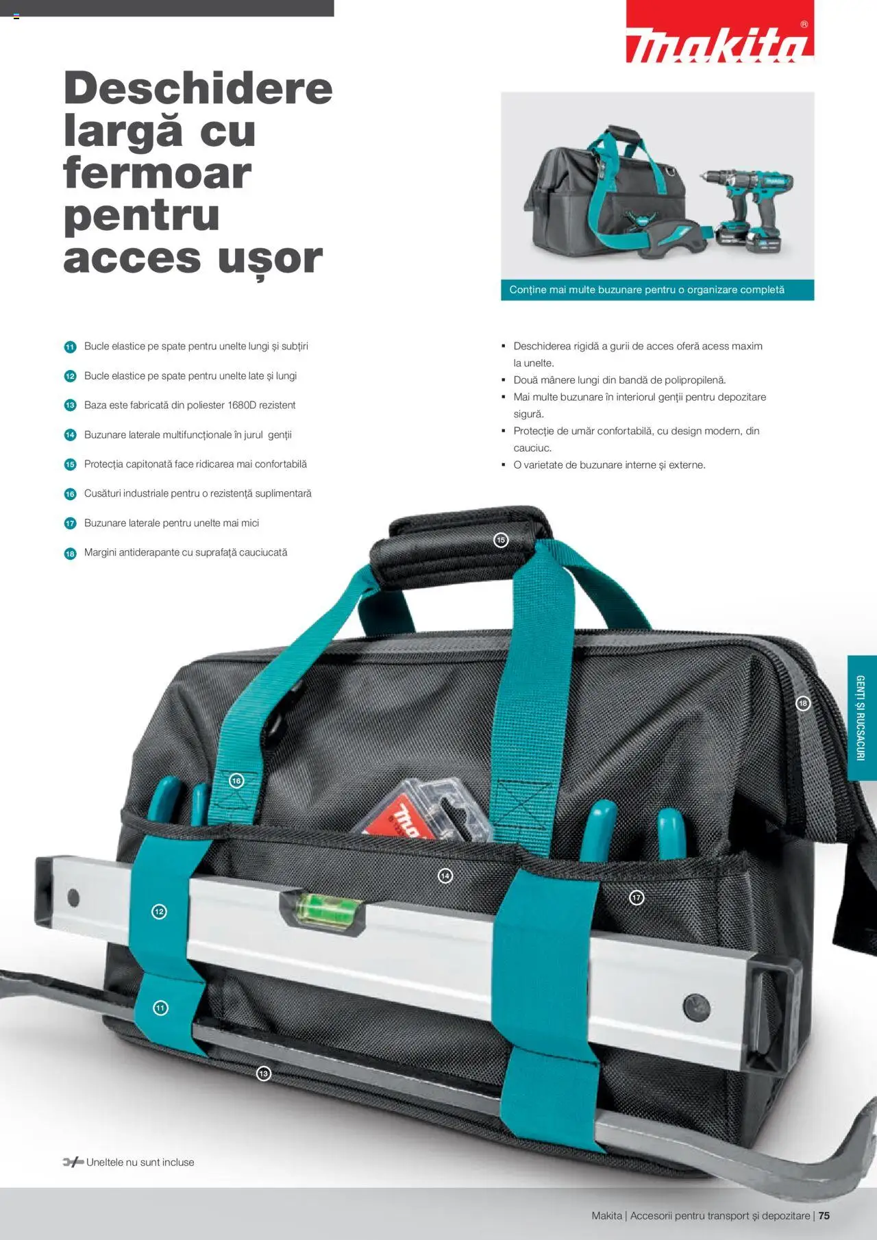 Makita catalog - Accesorii pentru transport si depozitare   – valabil de la 06.09.2021 | Pagină: 75