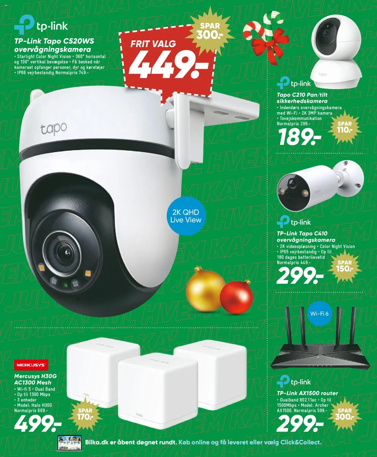 Bilka tilbudsavis – gyldig fra 12.12.2025 | Side: 33 | Produkter: Overvågningskamera, Kamera, Router