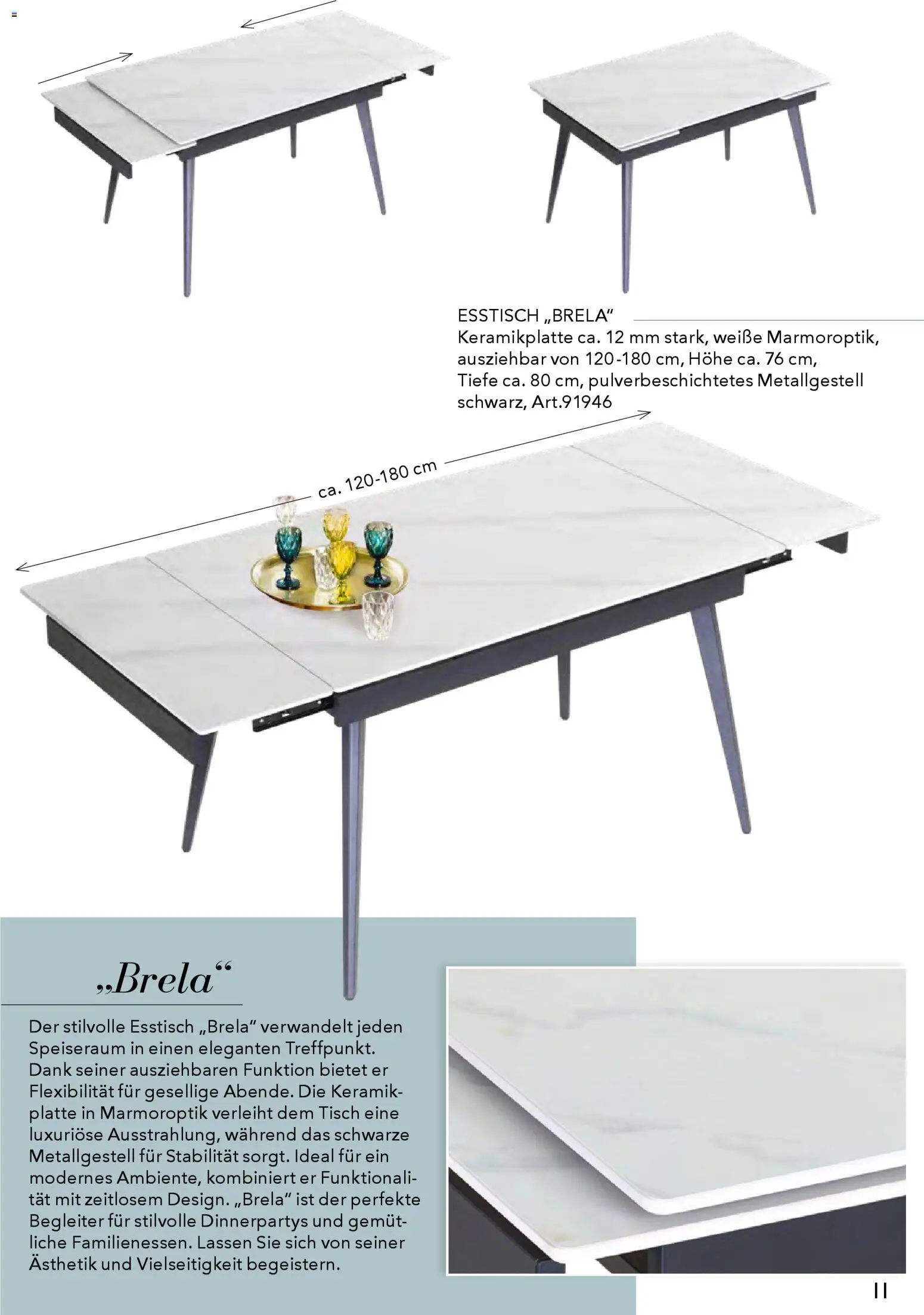 Rahaus Prospekt Glas/Keramik-Esstische – gültig ab 29.01.2026 | Seite: 13 | Produkte: Esstisch, Tisch
