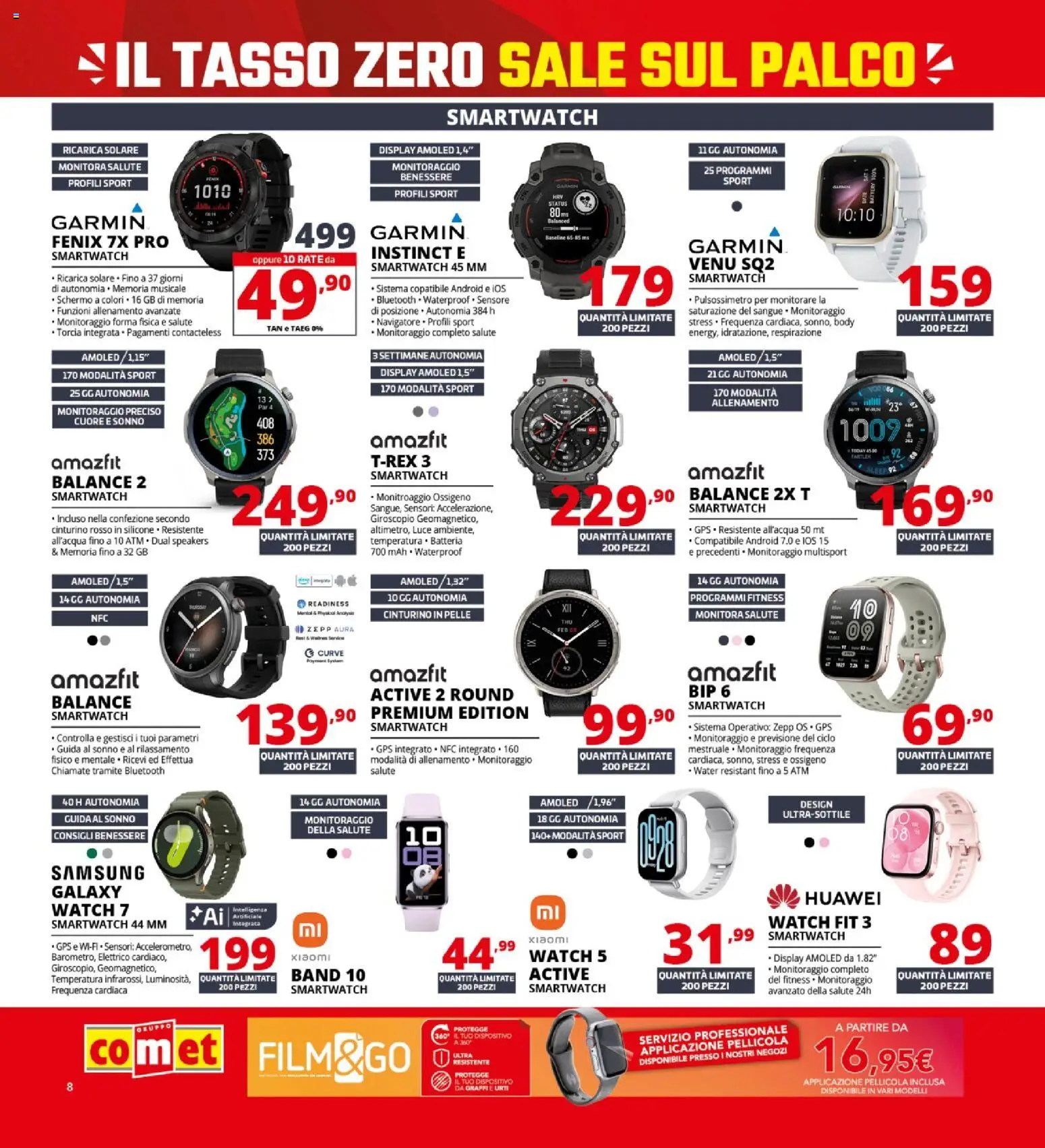 Volantino Comet del 19.02.2026 | Pagina: 8 | Prodotti: Samsung Galaxy, Monitorare, Batteria, Samsung