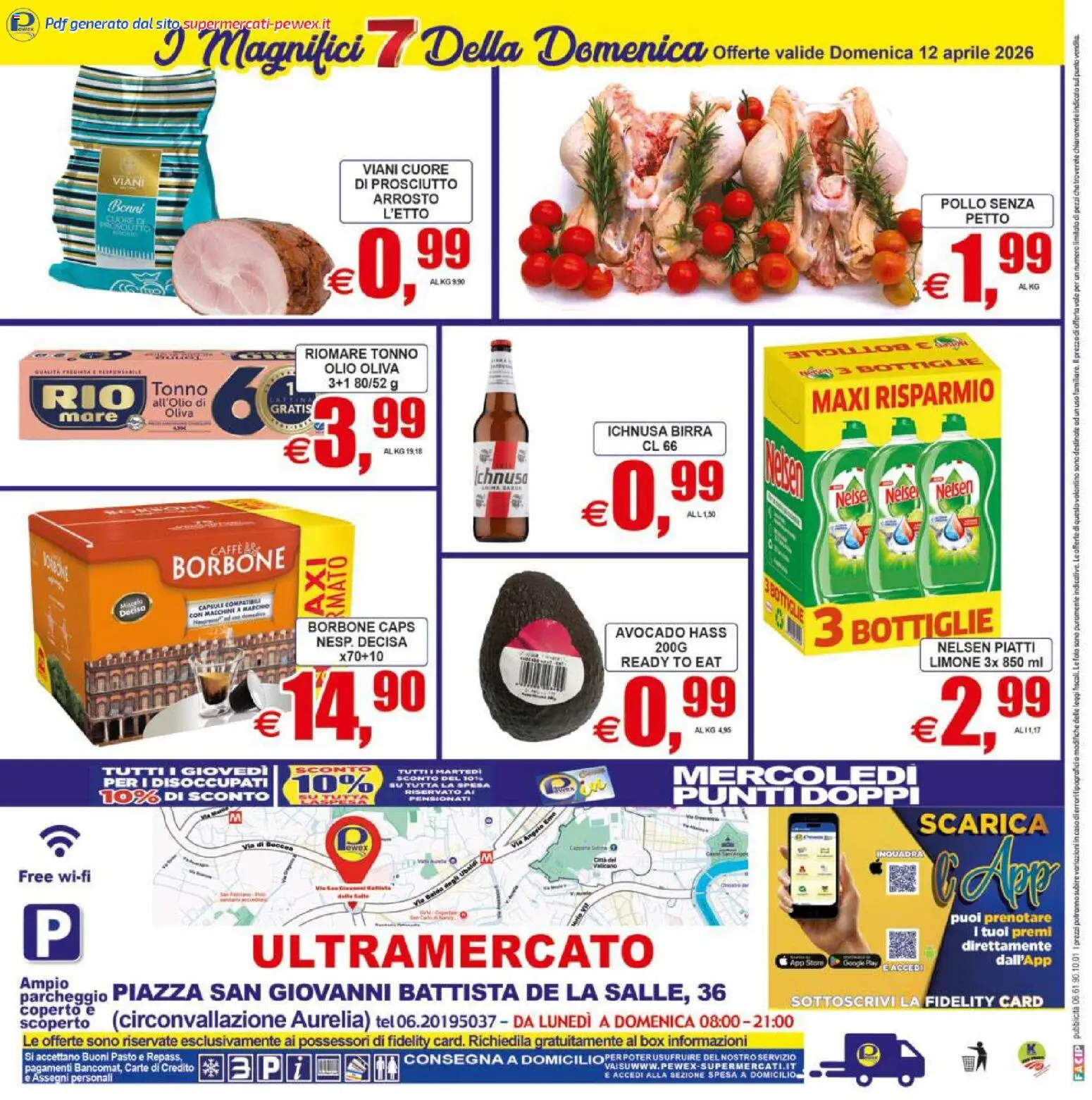Volantino Pewex del 07.04.2026 | Pagina: 24 | Prodotti: Birra, Avocado, Olio, Tonno
