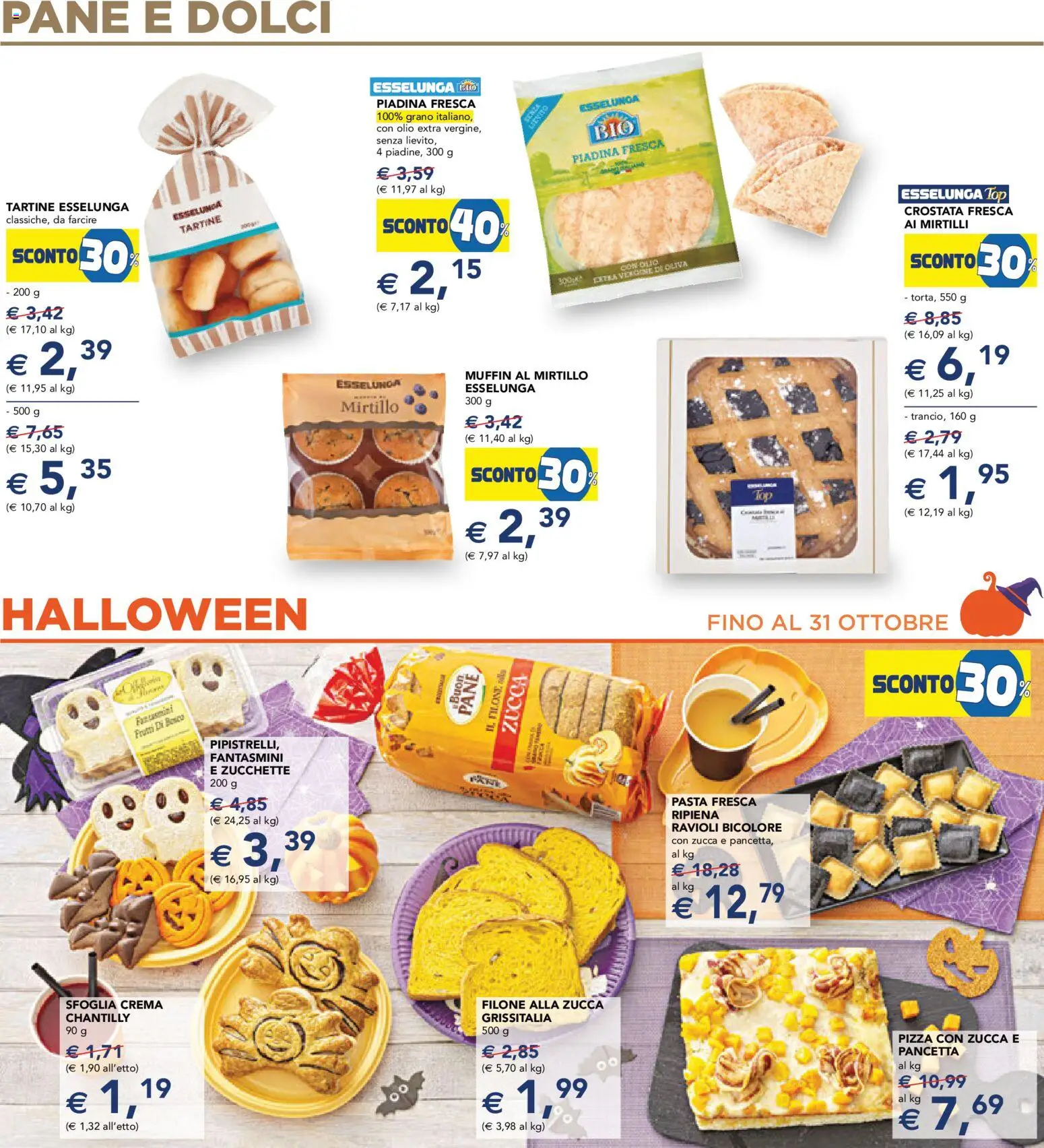 Volantino Esselunga S del 23.10.2025 | Pagina: 20 | Prodotti: Fantasmini, Muffin, Mirtilli, Ravioli