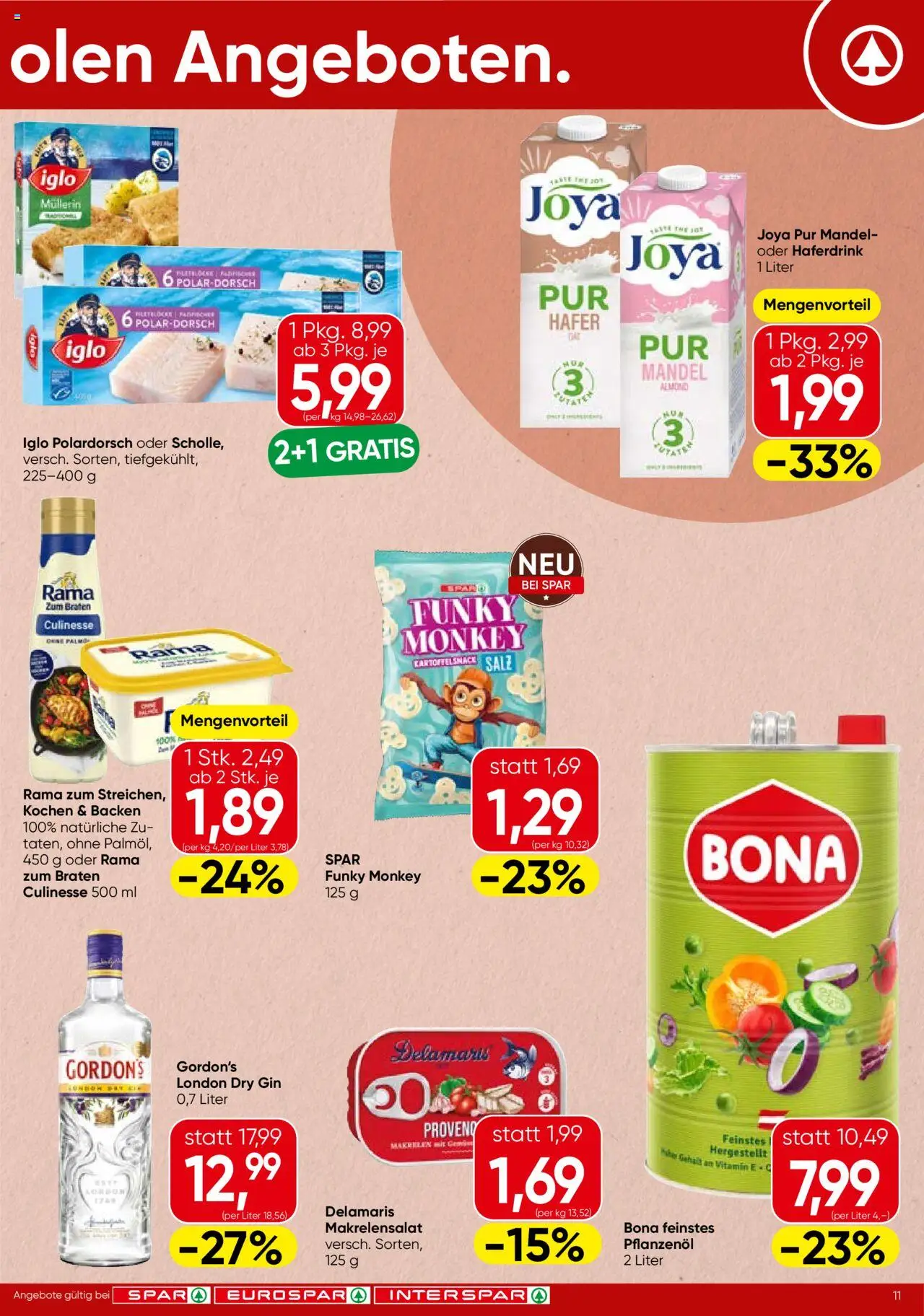 Spar Flugblatt - Kärnten gültig ab 16.10.2025 | Seite: 11 | Produkte: Gin, Salz