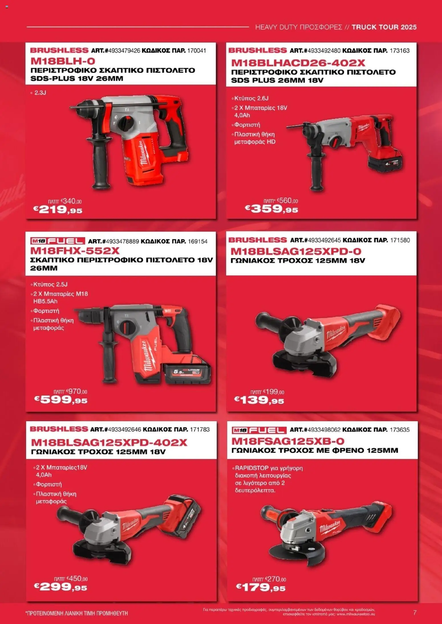 Mr.Bricolage - Milwaukee – σε ισχύ από 21.11.2025 | Σελίδα: 7