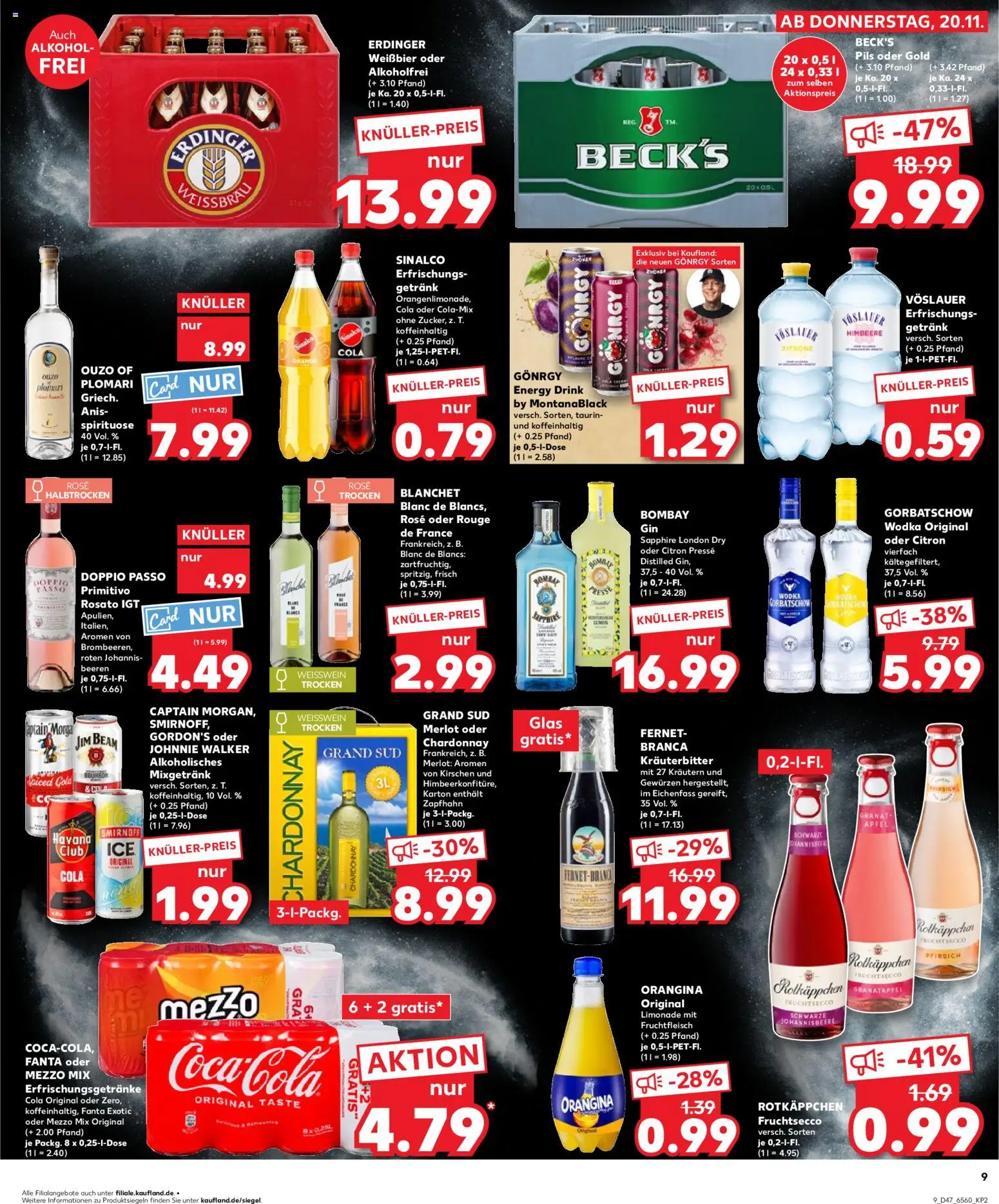 Kaufland prospekt Bremen	 – gültig ab 23.11.2025 | Seite: 9 | Produkte: Presse, Merlot, Fruchtsecco, Oder mezzo mix