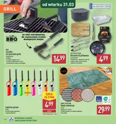 Pogląd oferty "Aldi Gazetka - Katalog ogrodowy" - ważna od 25.02.2026 | Strona: 14 | Produkty: Grill, Dywan, Szczotka