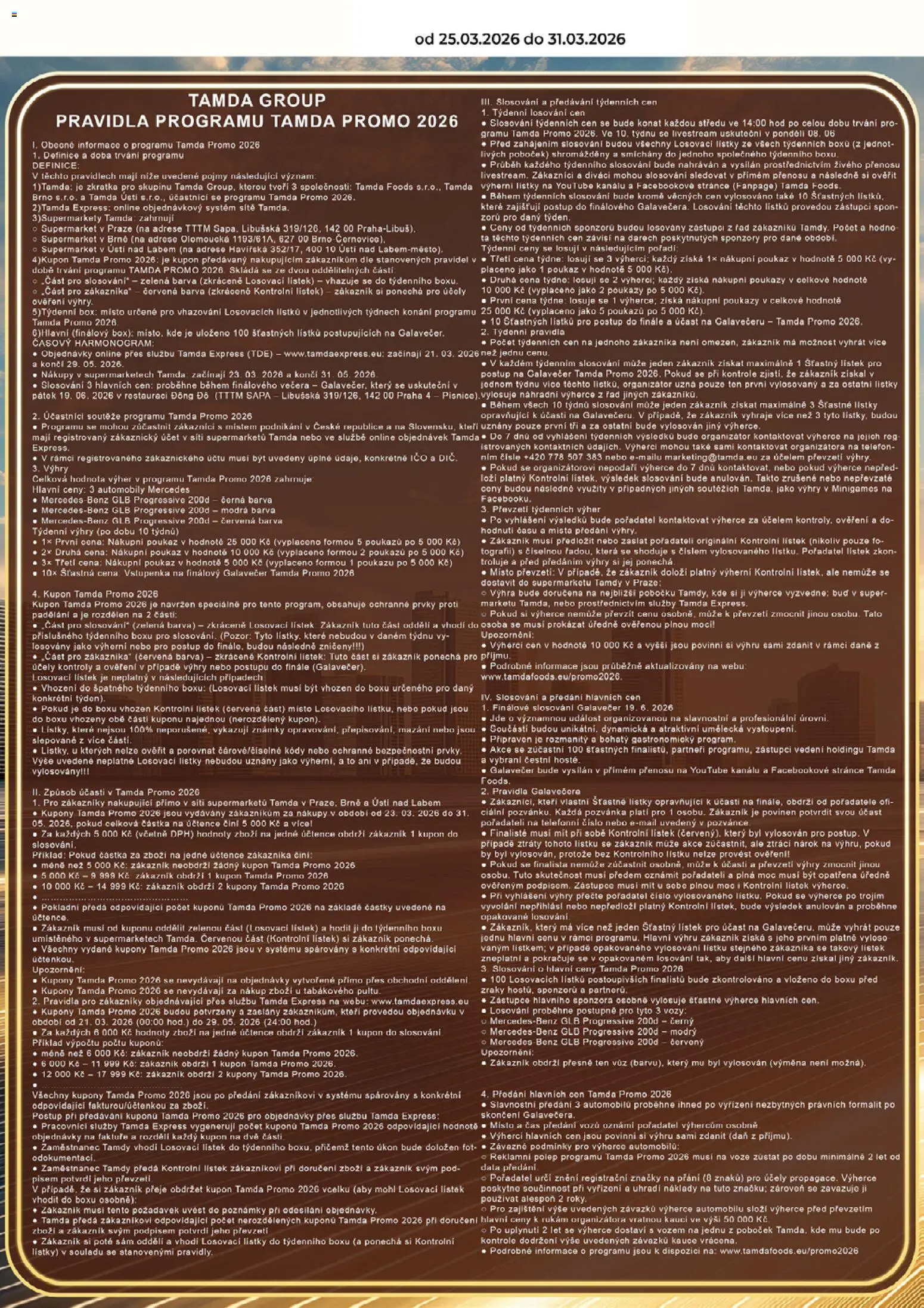 Tamda Foods leták od 25.03.2026 | Strana: 3 | Produkty: Box, Známky, Telefon