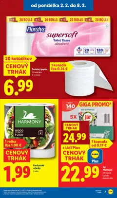 Lidl leták platný od 02.02.2026 | Strana: 11 | Produkty: Toaletný papier, Jar