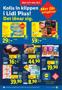 Lidl - erbjudanden - Förhandsvisning av reklamblad från butik Lidl aktuell från 12.01.2026 | Sida: 7 | Produkter: Bacon, Leverpastej, Ost, Chorizo