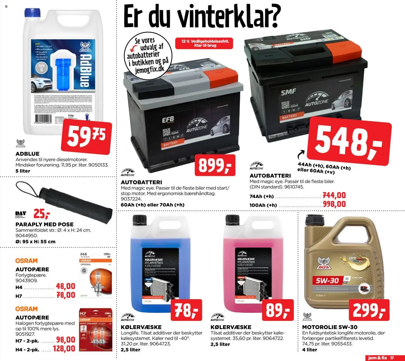 Jem & fix tilbudsavis – gyldig fra 02.11.2025 | Side: 17 | Produkter: Paraply