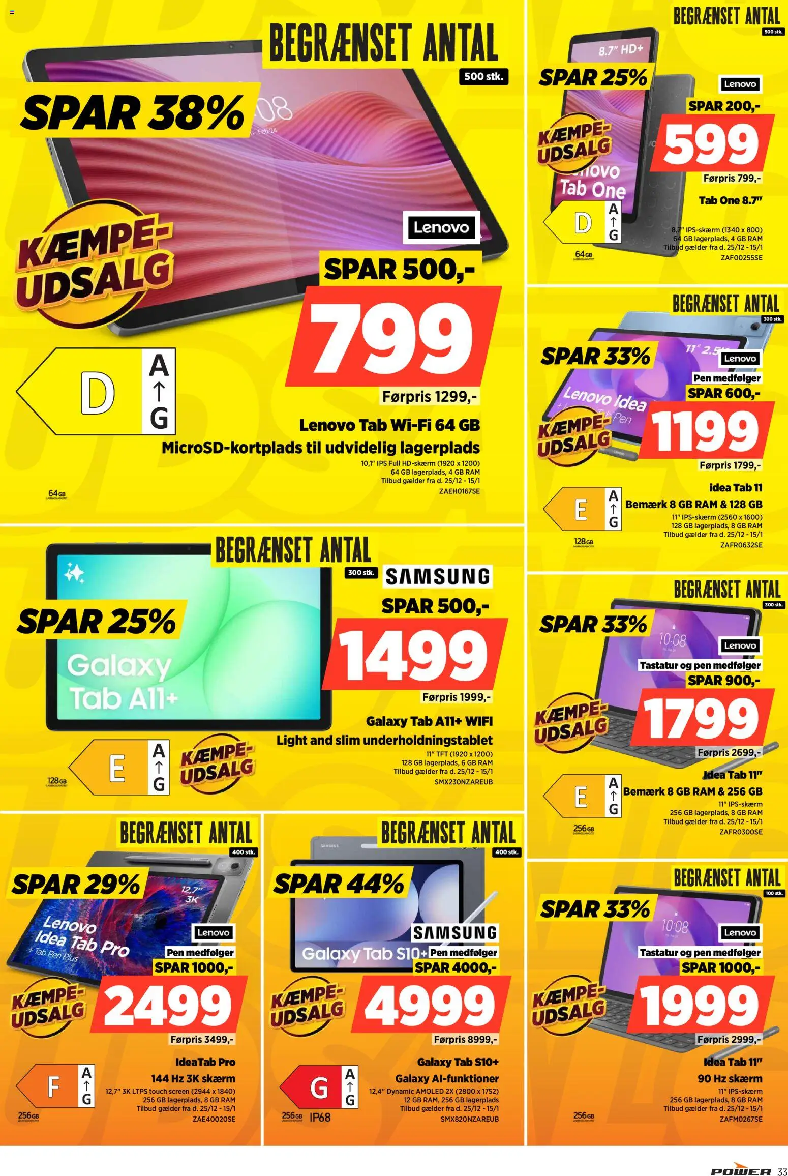 Power tilbudsavis – gyldig fra 25.12.2025 | Side: 33 | Produkter: RAM, Skærm, Tastatur