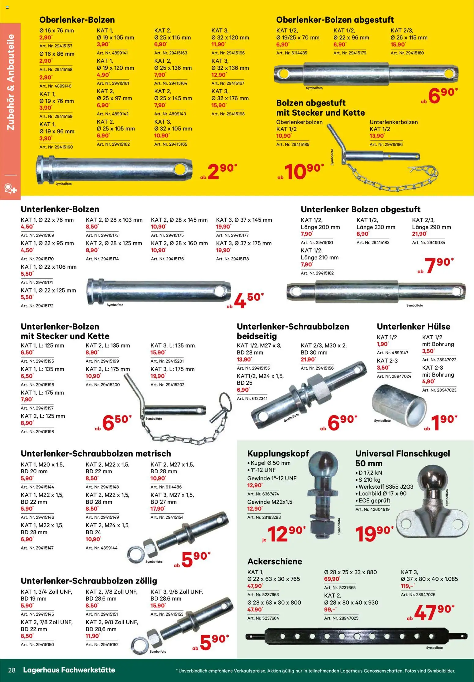 Lagerhaus Verschleißteile & Zubehör gültig ab 01.01.2026 | Seite: 28
