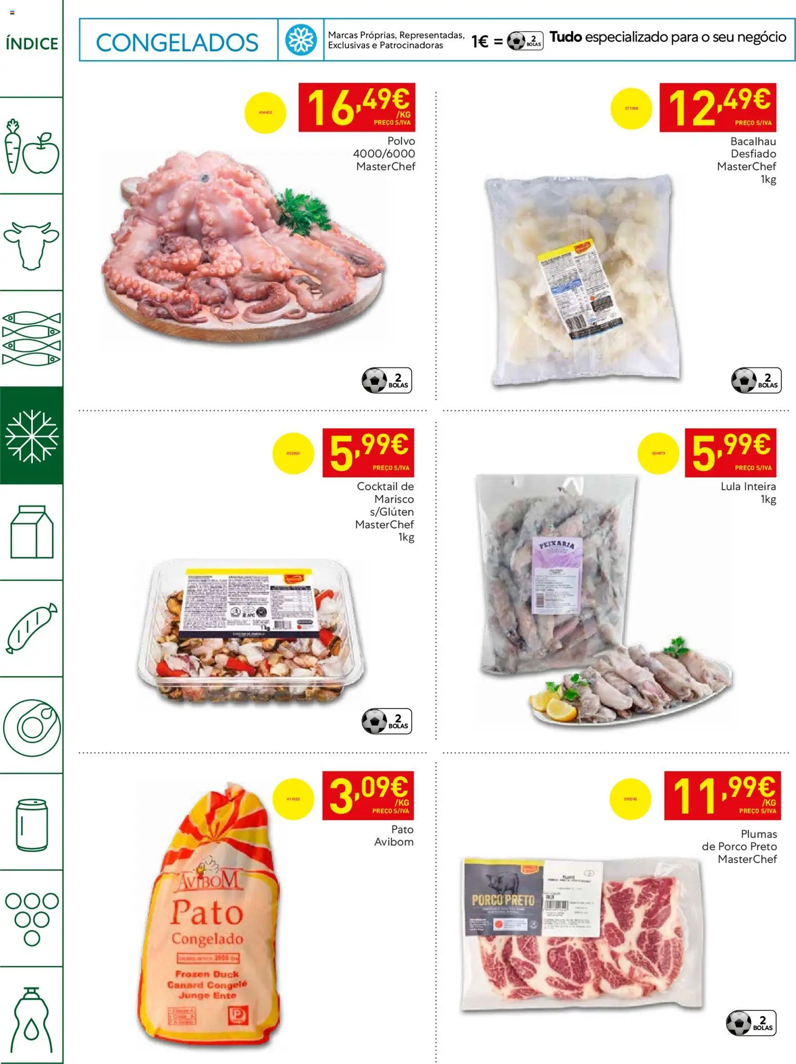 Recheio Horeca │ válido de 14.04.2026 | Página: 10 | Produtos: Botas, Bacalhau, Polvo