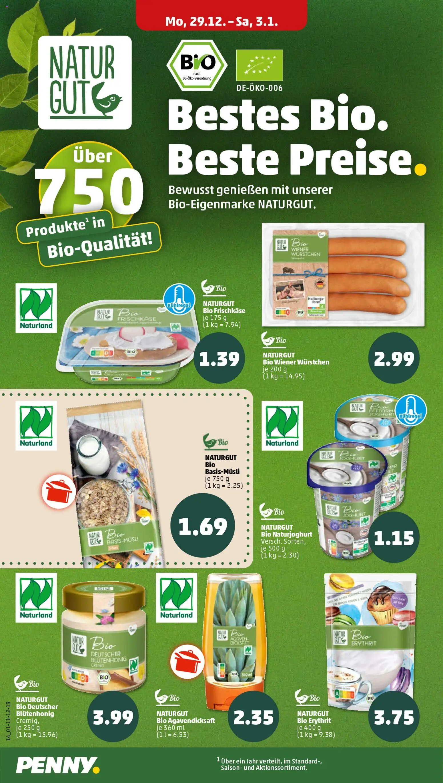 Penny Prospekt 	 – gültig ab 29.12.2025 | Seite: 14 | Produkte: Wiener wurstchen, Joghurt, Frischkase