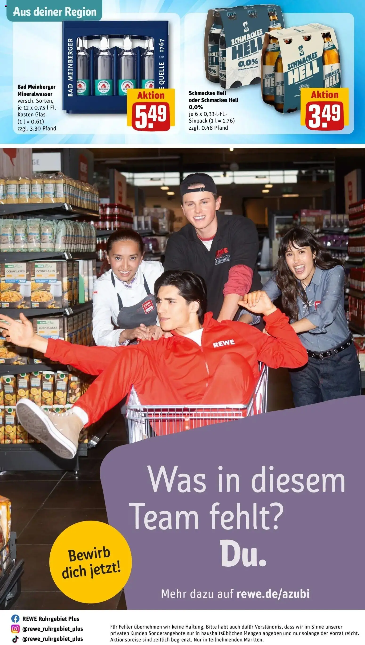 Rewe Prospekt Iserlohn	 – gültig ab 15.03.2026 | Seite: 30 | Produkte: Bad, Mineralwasser