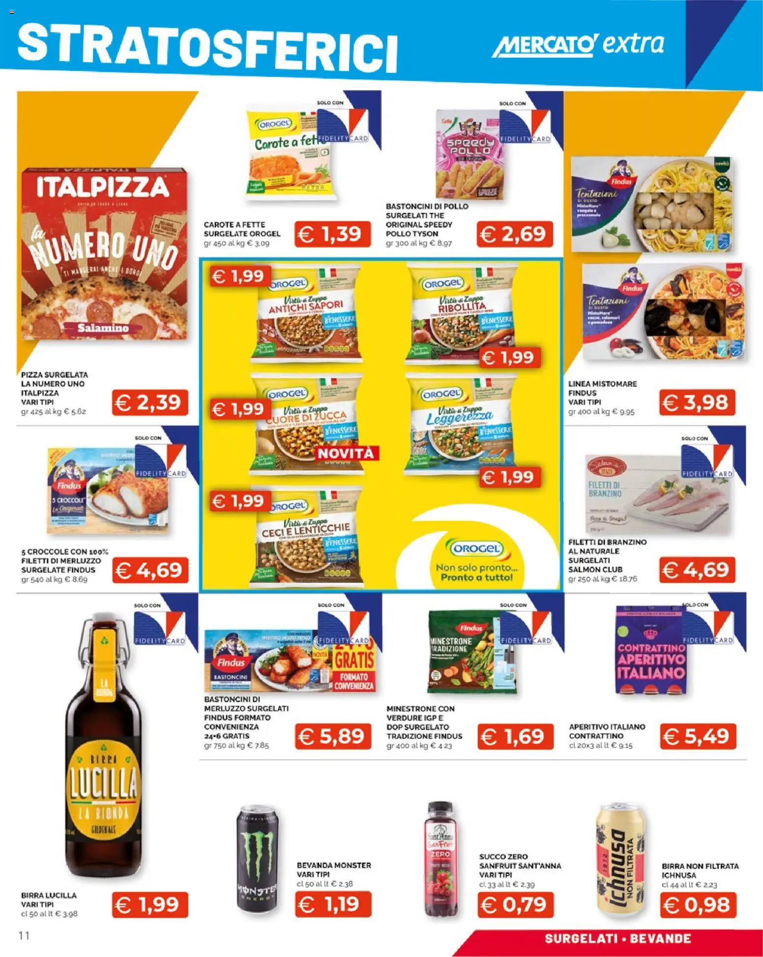 Volantino Mercatò del 10.11.2025 | Pagina: 11 | Prodotti: Succo, Birra, Ceci, Carote
