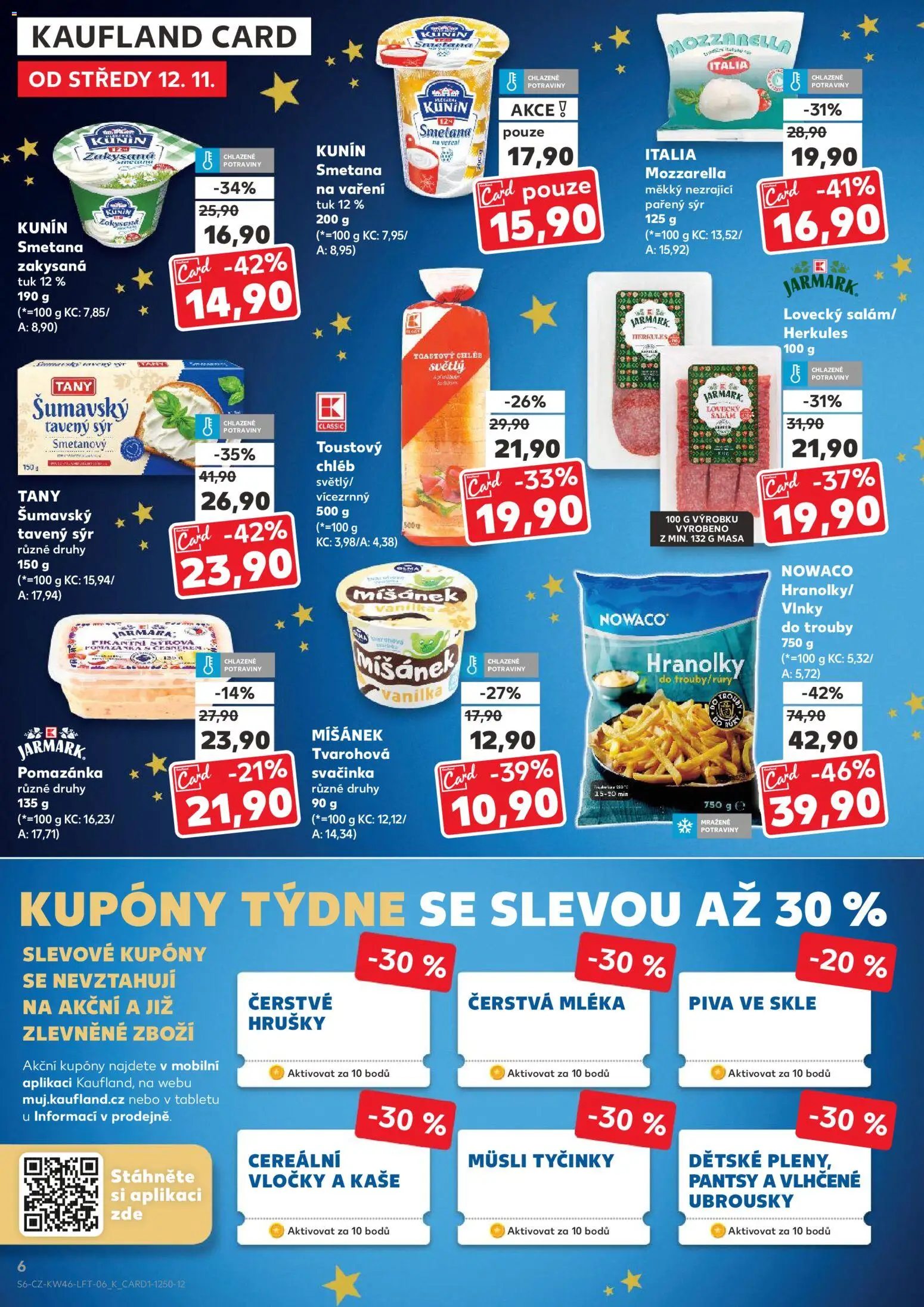 Kaufland leták - Brno od 12.11.2025 | Strana: 6 | Produkty: Chléb, Müsli tyčinky, Toustový chléb, Müsli