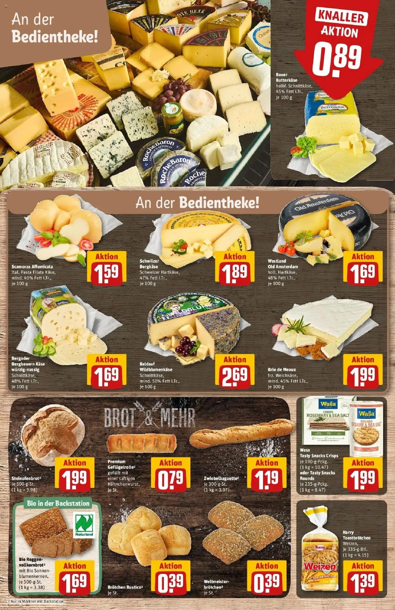 Rewe Prospekt Alzenau	 – gültig ab 02.03.2026 | Seite: 11 | Produkte: Käse, Toast, Baguette, Pasta