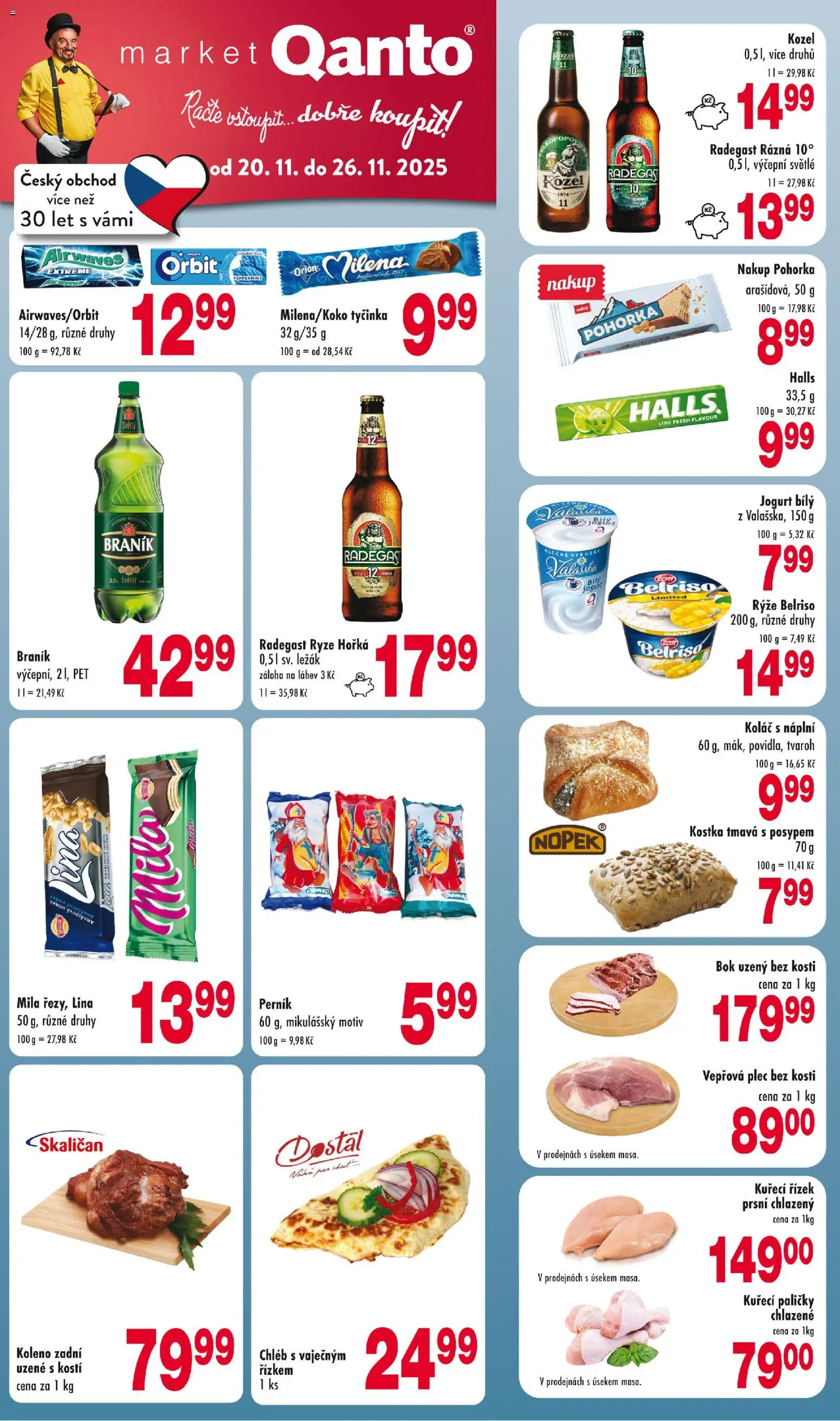 Astur & Qanto leták od 20.11.2025 | Strana: 1 | Produkty: Chléb, Plec bez kosti, Rýže, Láhev