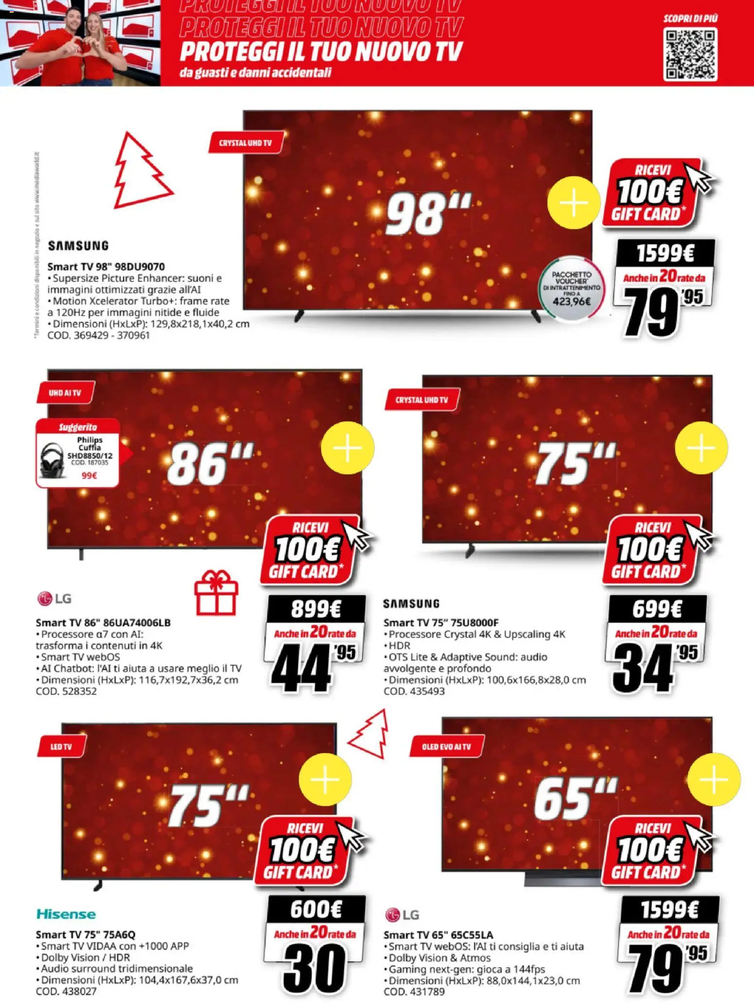 Volantino Media World del 15.12.2025 | Pagina: 19 | Prodotti: smart TV, TV, Audio, Samsung