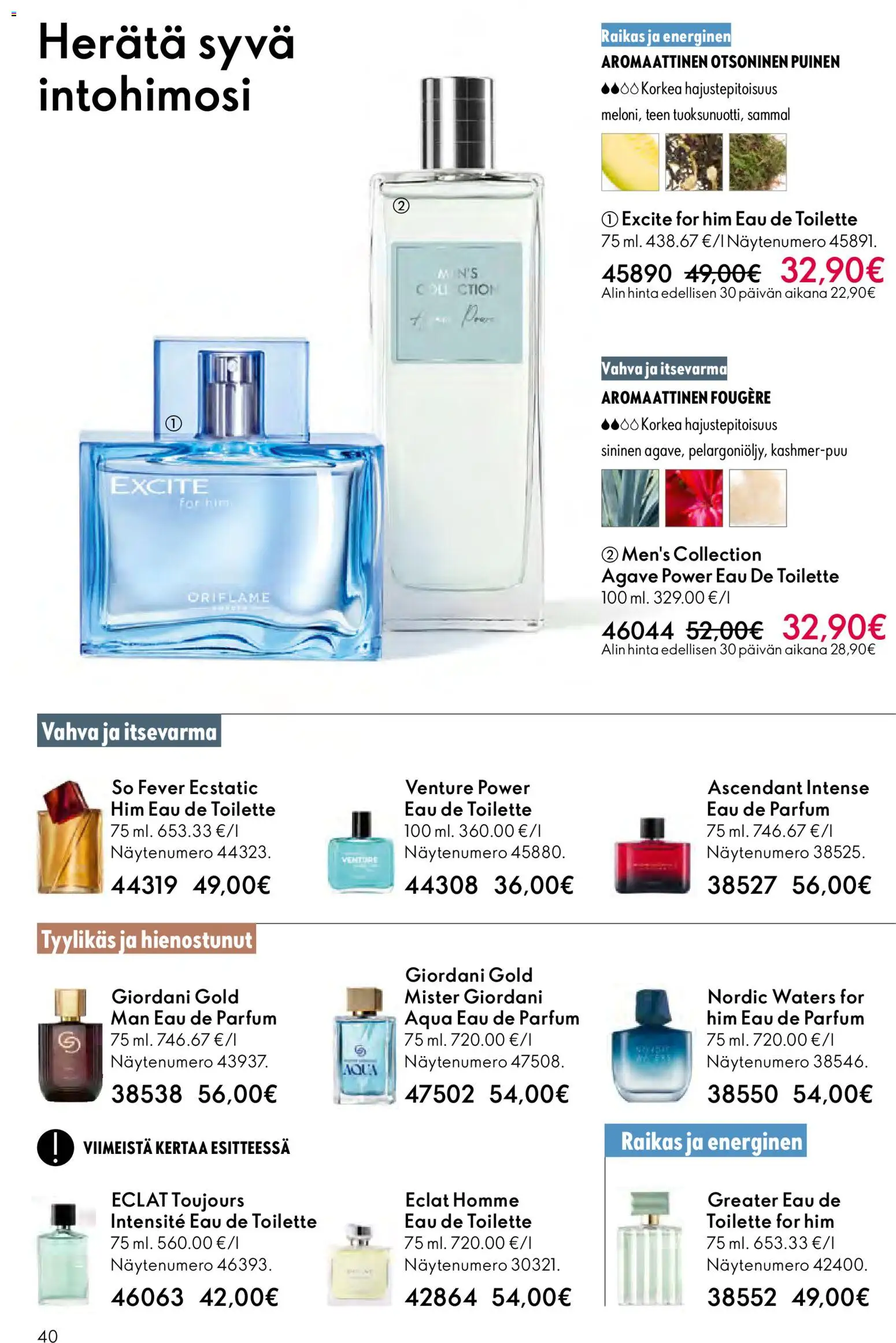 Oriflame - Esite 02 – voimassa 28.01.2026 alkaen | Sivu: 40 | Tuotteet: Eau de toilette