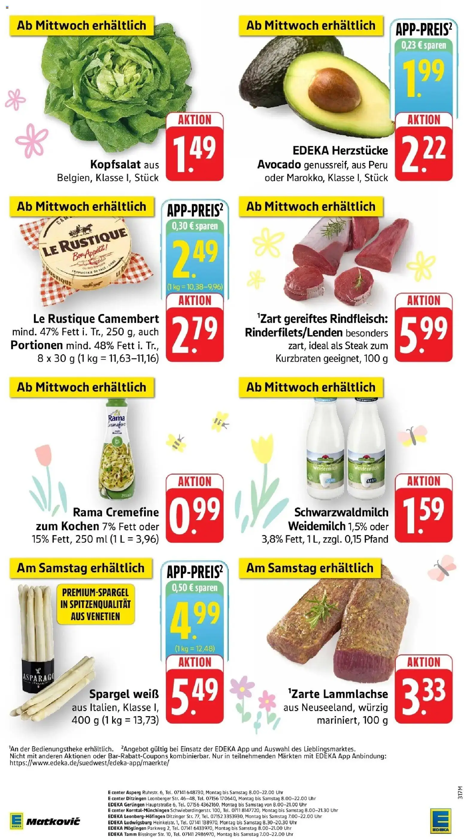 Edeka prospekt Möglingen	 – gültig ab 30.03.2026 | Seite: 54 | Produkte: Rama, Rama cremefine, Spargel, Rindfleisch
