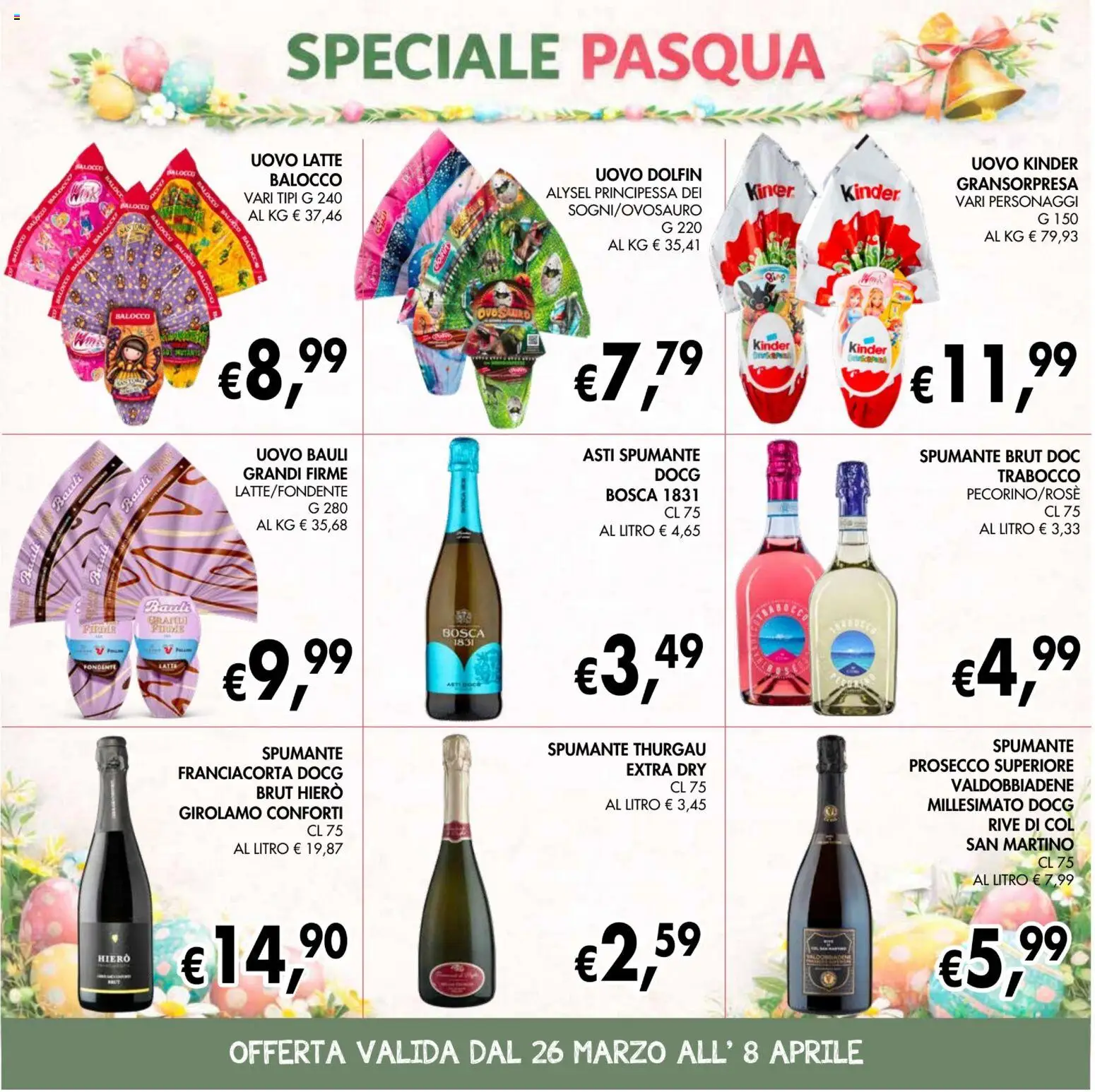 Volantino Coal del 26.03.2026 | Pagina: 18 | Prodotti: Prosecco, Latte, Spumante