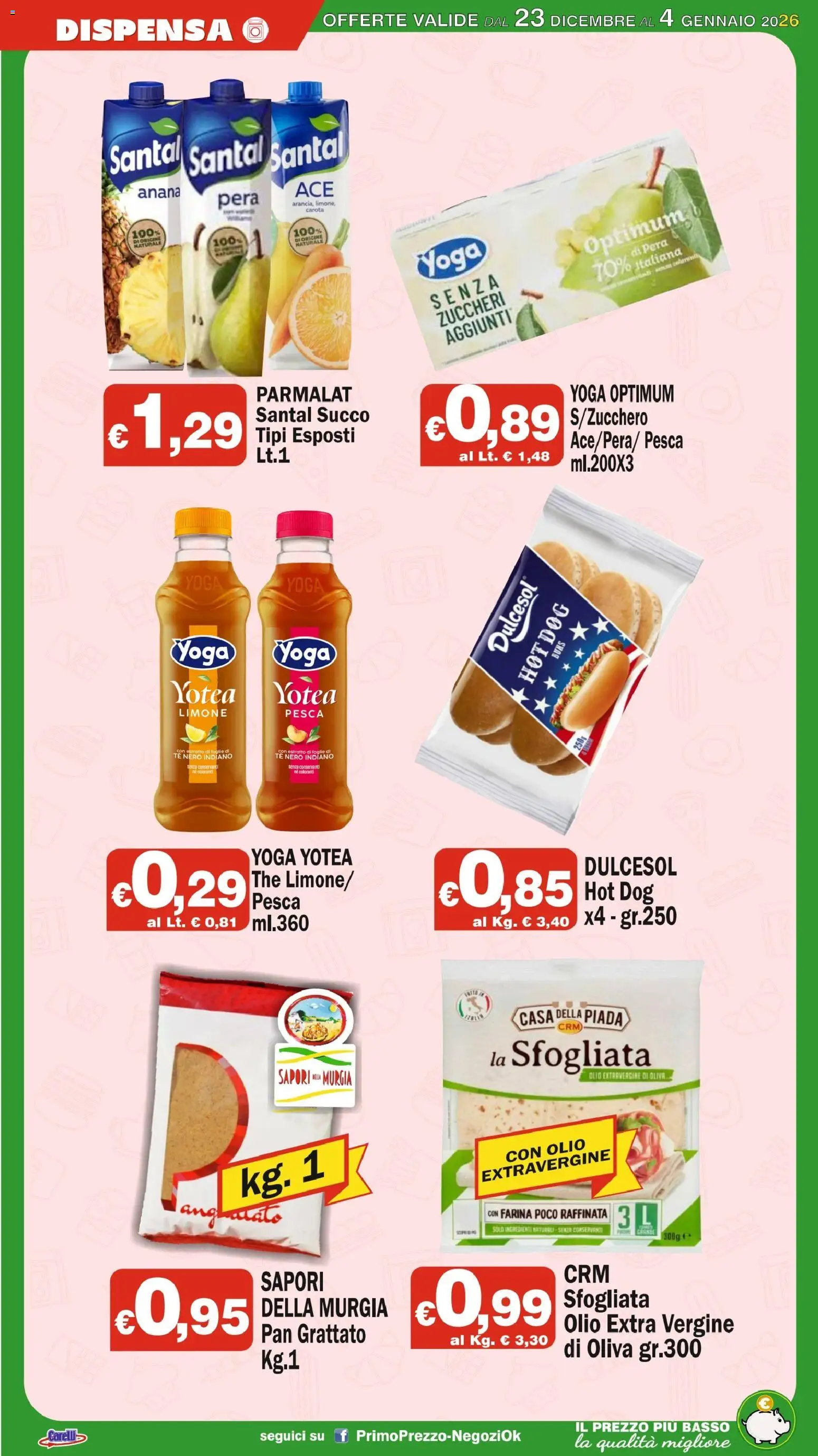 Volantino Primo Prezzo del 23.12.2025 | Pagina: 10 | Prodotti: Limone, Olio, Pera, The