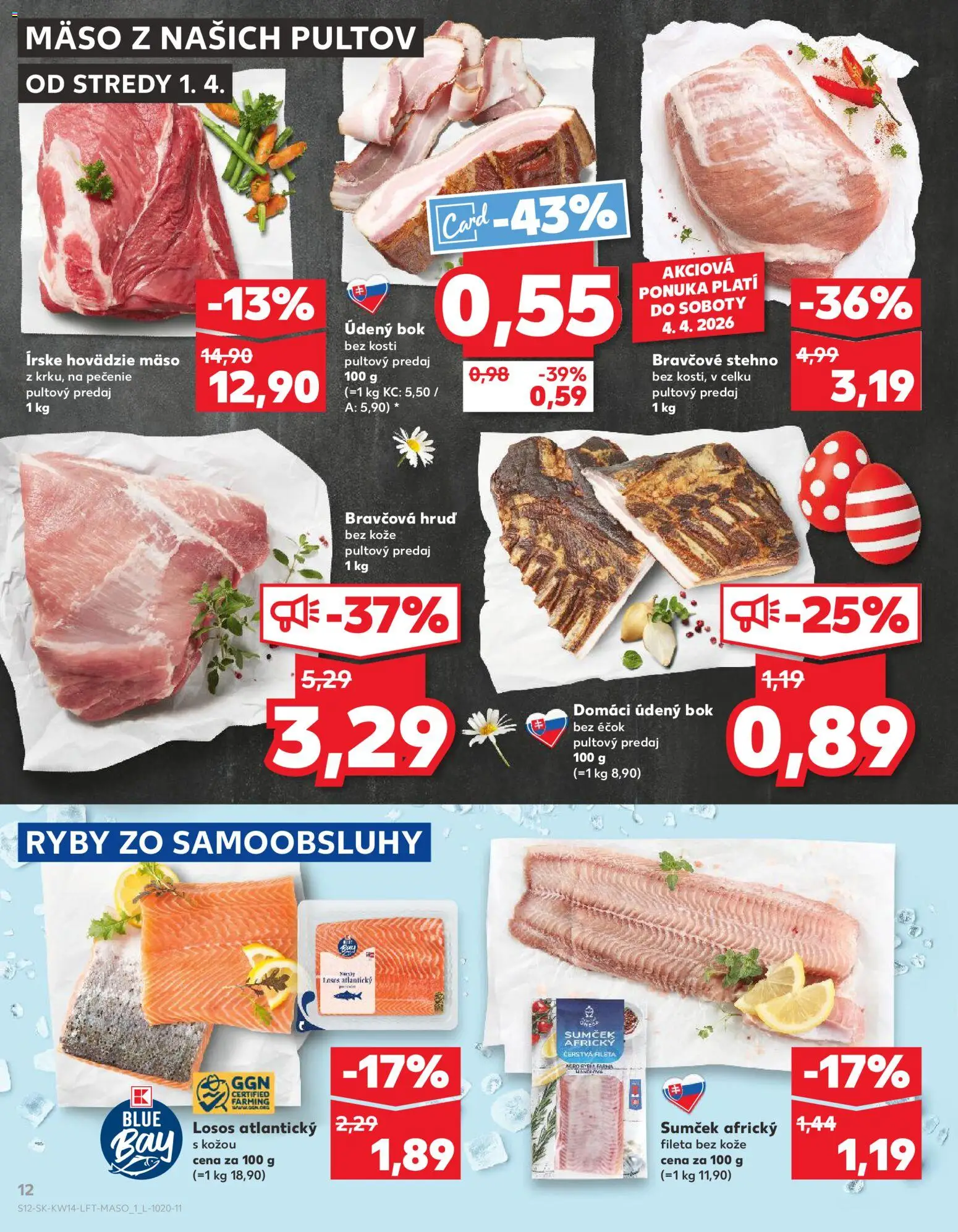 Kaufland SK akciós ujság - amely érvényes a következő dátumtól: 01.04.2026 | Oldal: 12
