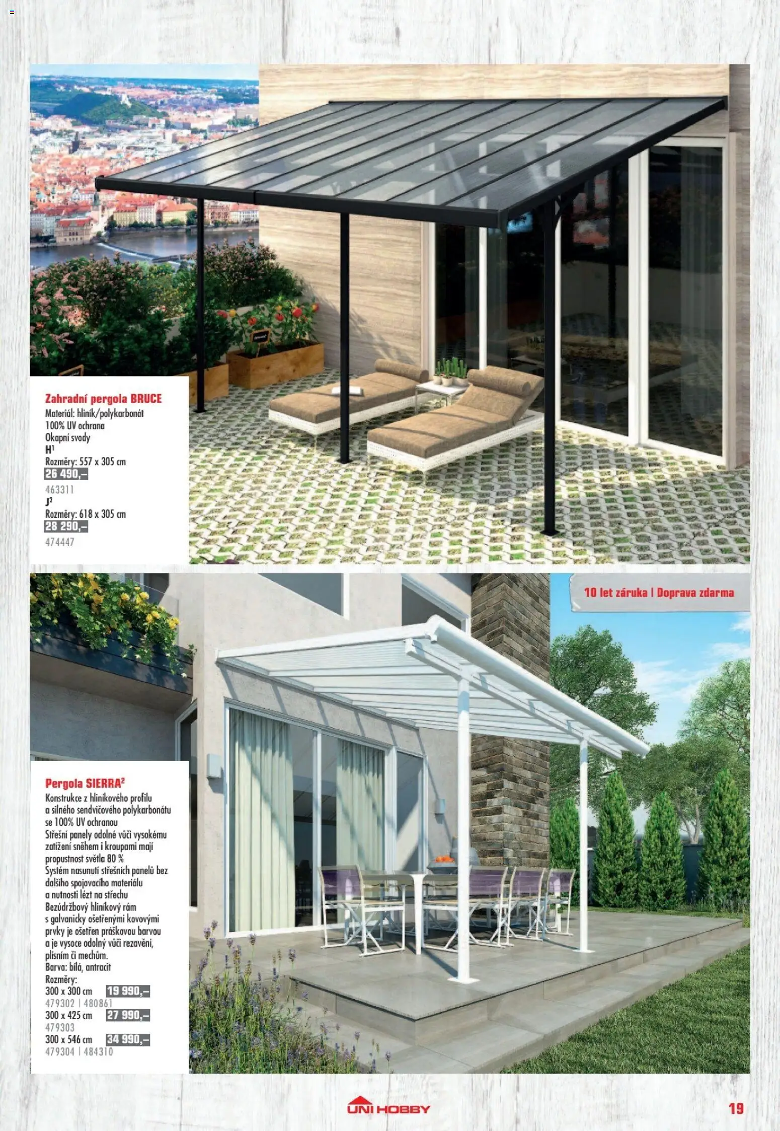 Uni Hobby katalog - Nábytek, grily a bazény 2026 od 10.04.2026 | Strana: 19