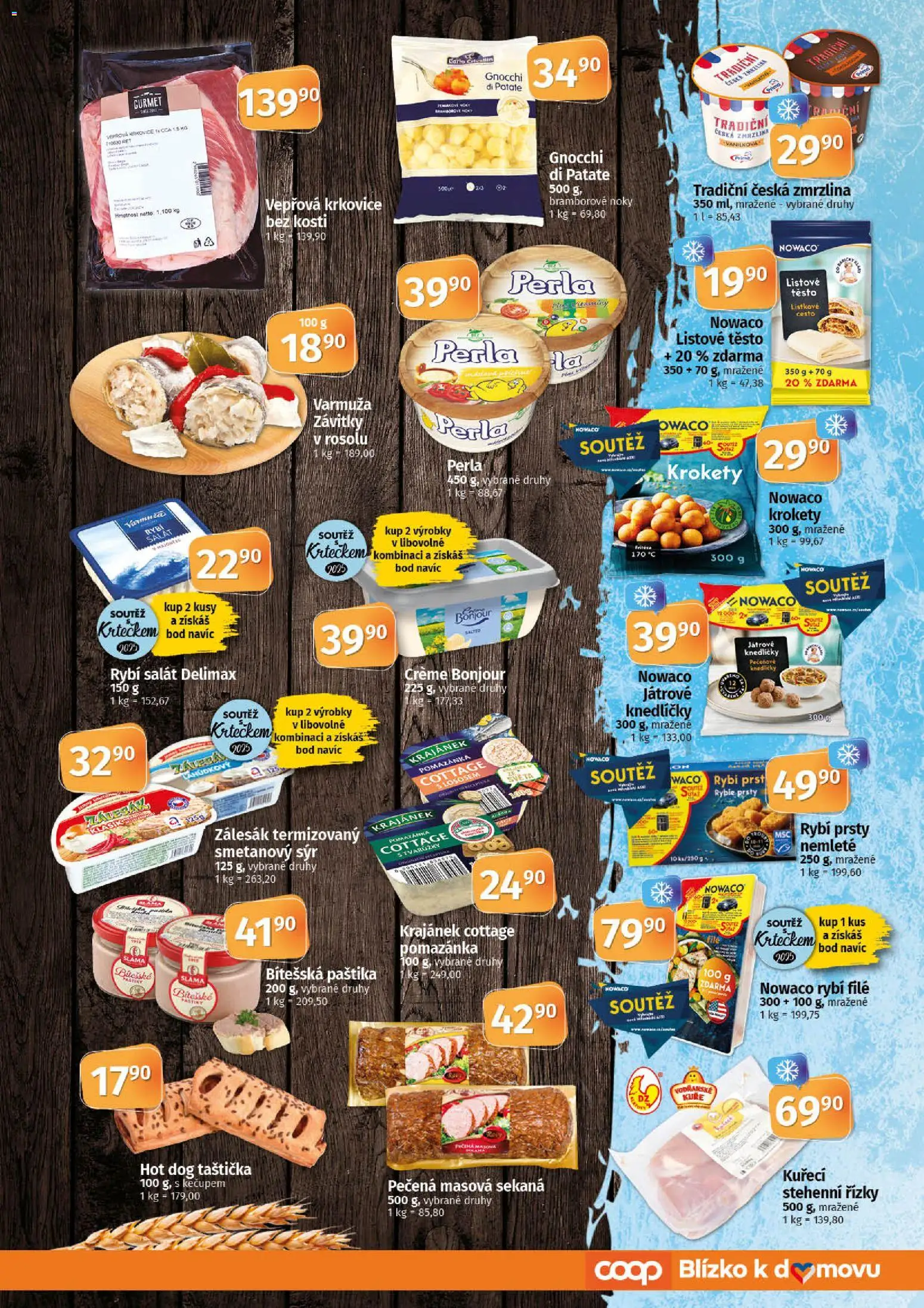 Coop leták - Tuty od 19.11.2025 | Strana: 3 | Produkty: Sýr, Bramborové noky, Krkovice, Cottage