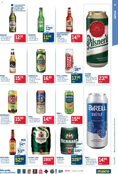 Makro leták - Pro milovníky jídla od 30.07.2025 | Strana: 21 | Produkty: Pilsner, Radegast 12, Stella Artois, Svijany