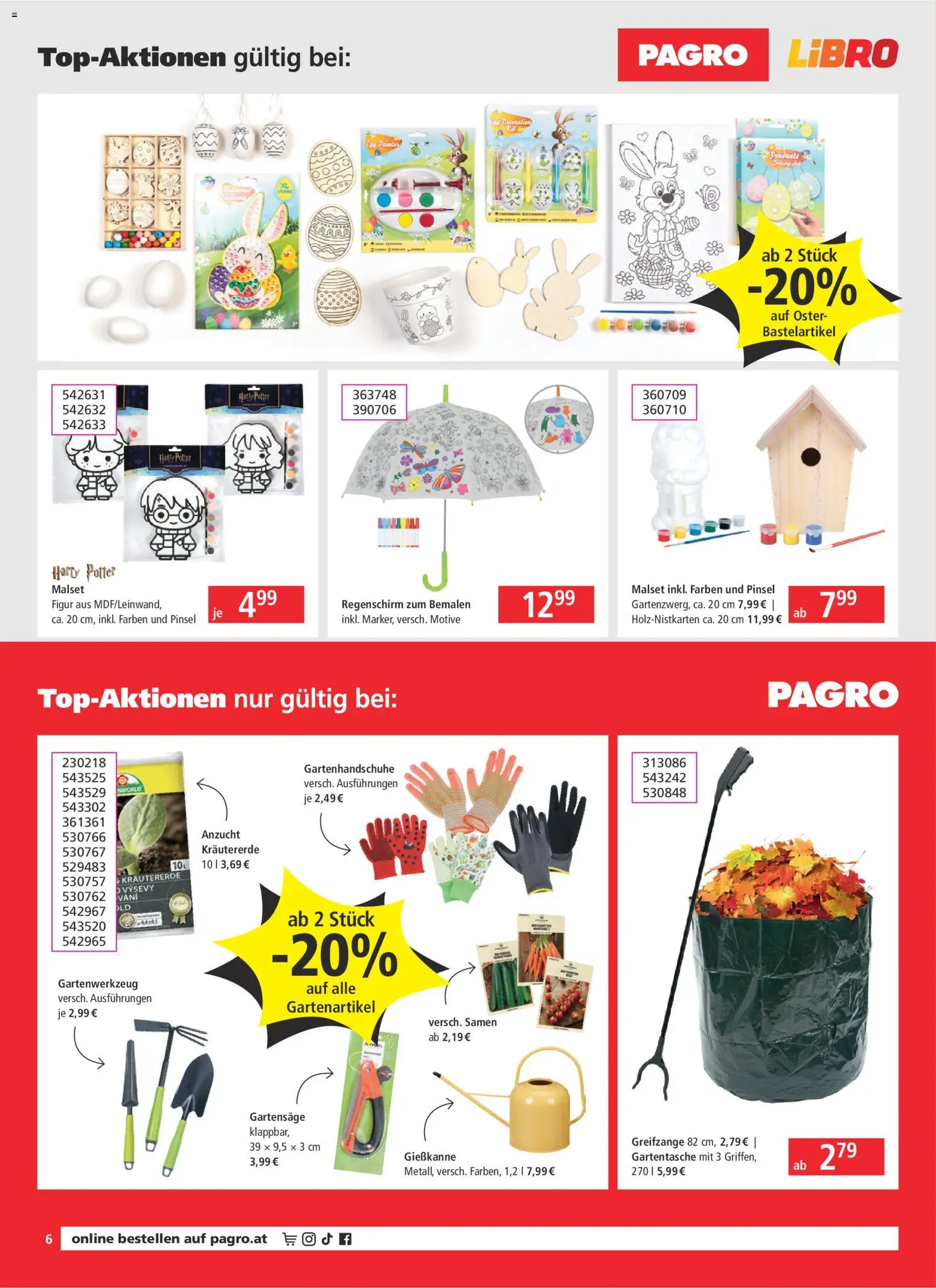 Pagro-Diskont Flugblatt gültig ab 26.02.2026 | Seite: 6 | Produkte: Regenschirm, Pinsel