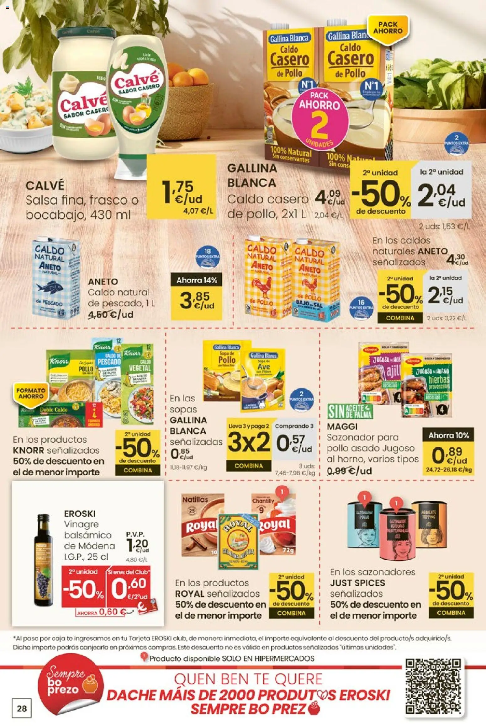 Eroski - Entroido do aforro │ válido desde el 29.01.2026 | Página: 28 | Productos: Té, Sazonador, Δεξαμενή, Caja