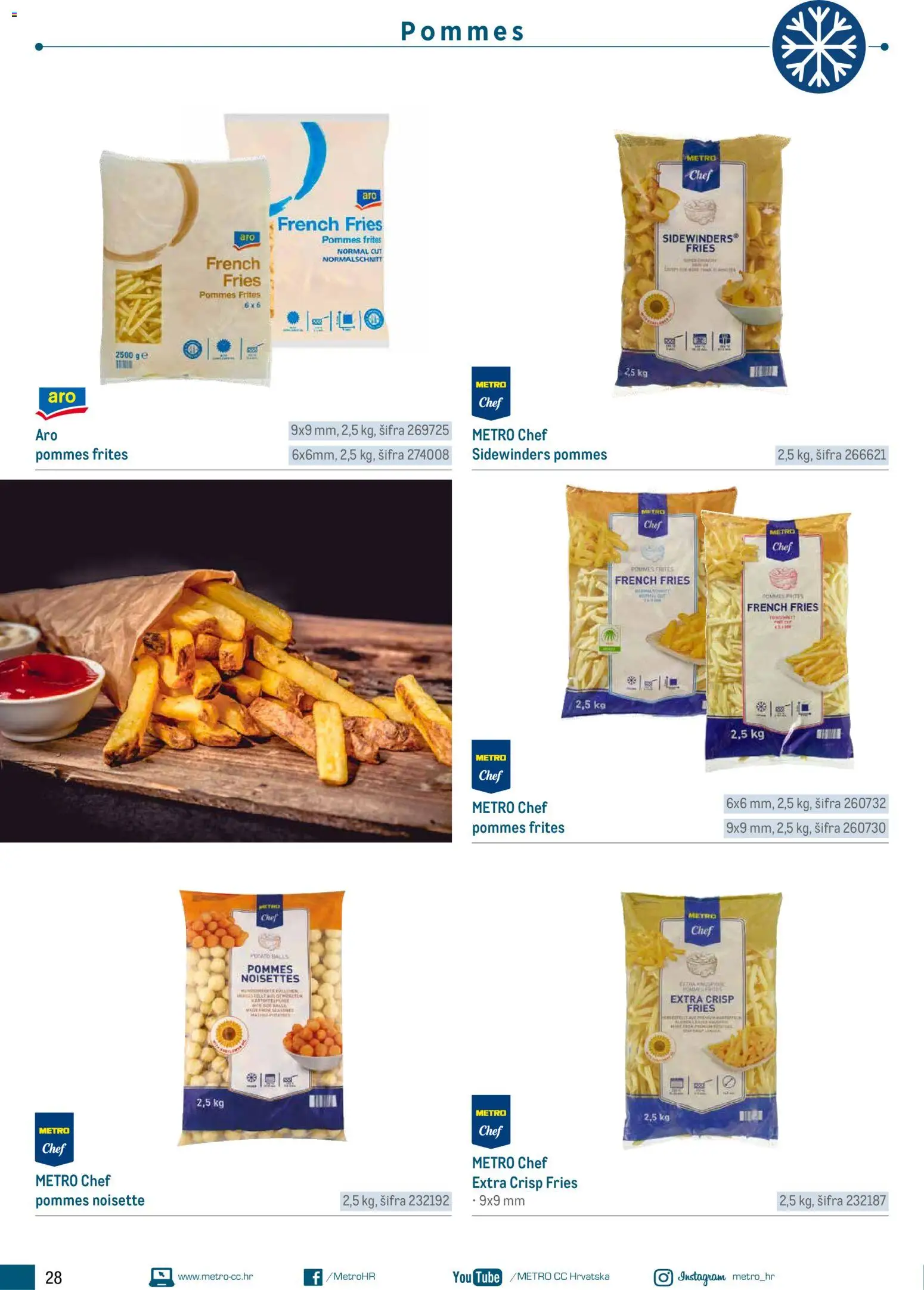 Metro katalog | vrijedi od 05.03.2026 | Stranica: 28 | Proizvodi: Pommes frites