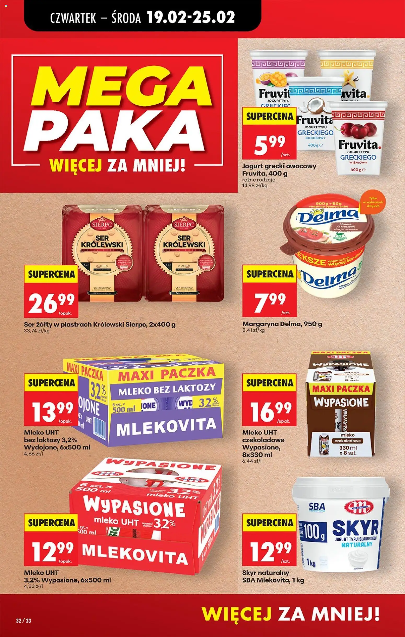 Biedronka Polsko leták - W tym tygodniu od 19.02.2026 | Strana: 38 | Produkty: Mléko, Jogurt, Mléko bez laktózy, Skyr