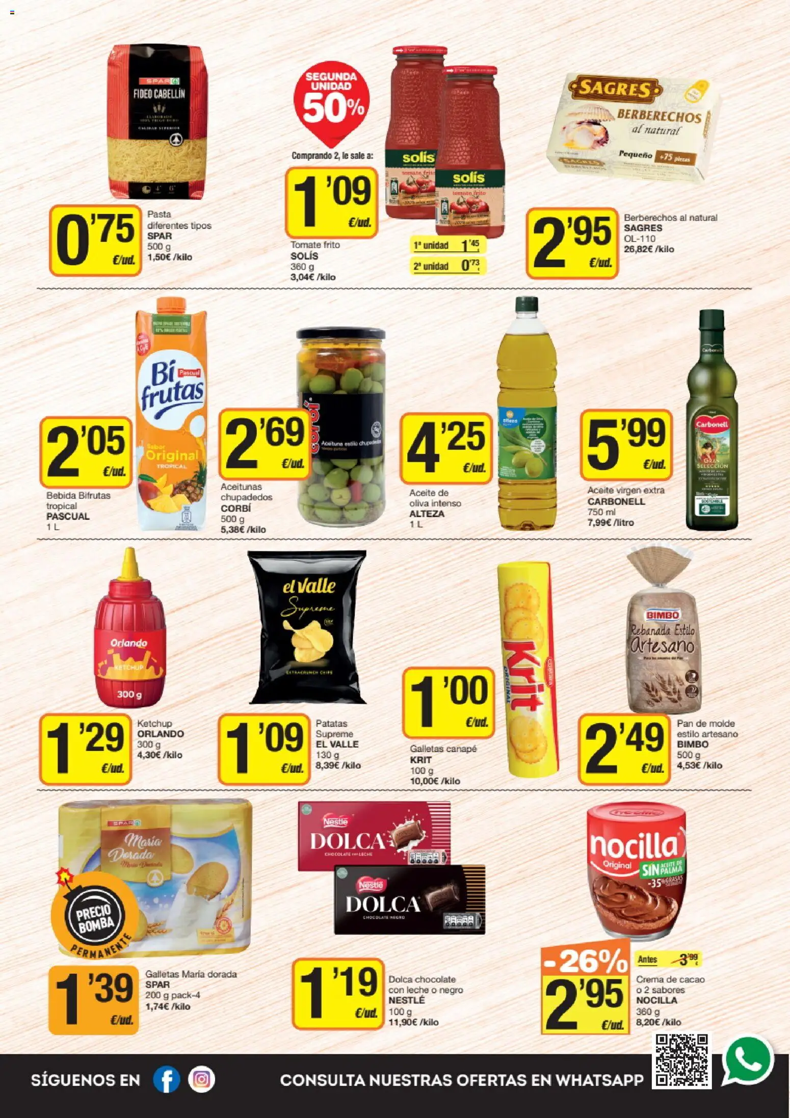 Economy Cash folleto │ válido desde el 09.04.2026 | Página: 6 | Productos: Berberechos, Leche, Crema de cacao, Pasta