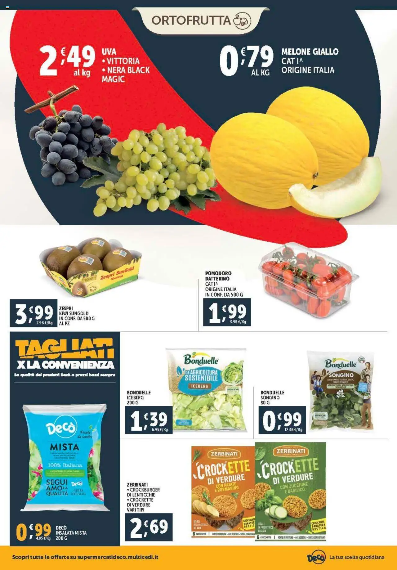 Volantino Decò del 08.08.2025 | Pagina: 6 | Prodotti: Rosmarino, Patate, Lenticchie, Melone