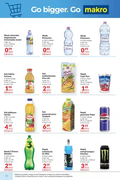 Pogląd oferty "Makro Gazetka - Mega oferty dla Twojego Sklepu" - ważna od 07.01.2026 | Strona: 14 | Produkty: Sok jabłkowy, Pepsi, Woda niegazowana, Woda