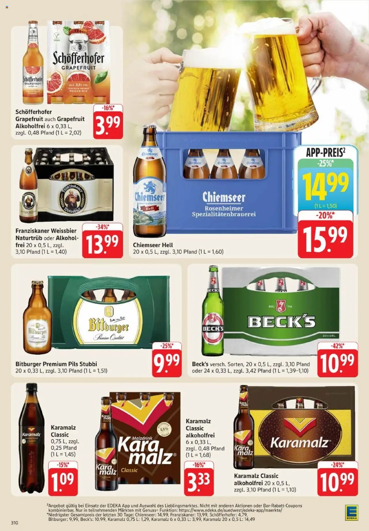 Edeka Prospekt 	 - gültig ab dem 07.07.2025 | Seite: 27 | Produkte: Bitburger, Franziskaner, Weißbier, Pils