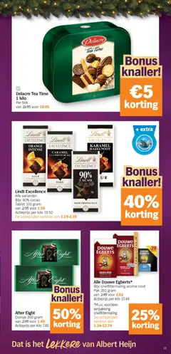 Lindt Excellence, Alle varianten Bijv. 90% cacao Tablet 100 gram - Voorbeeld van een folder van Albert Heijn, geldig van 16.12.2025 | Pagina: 33