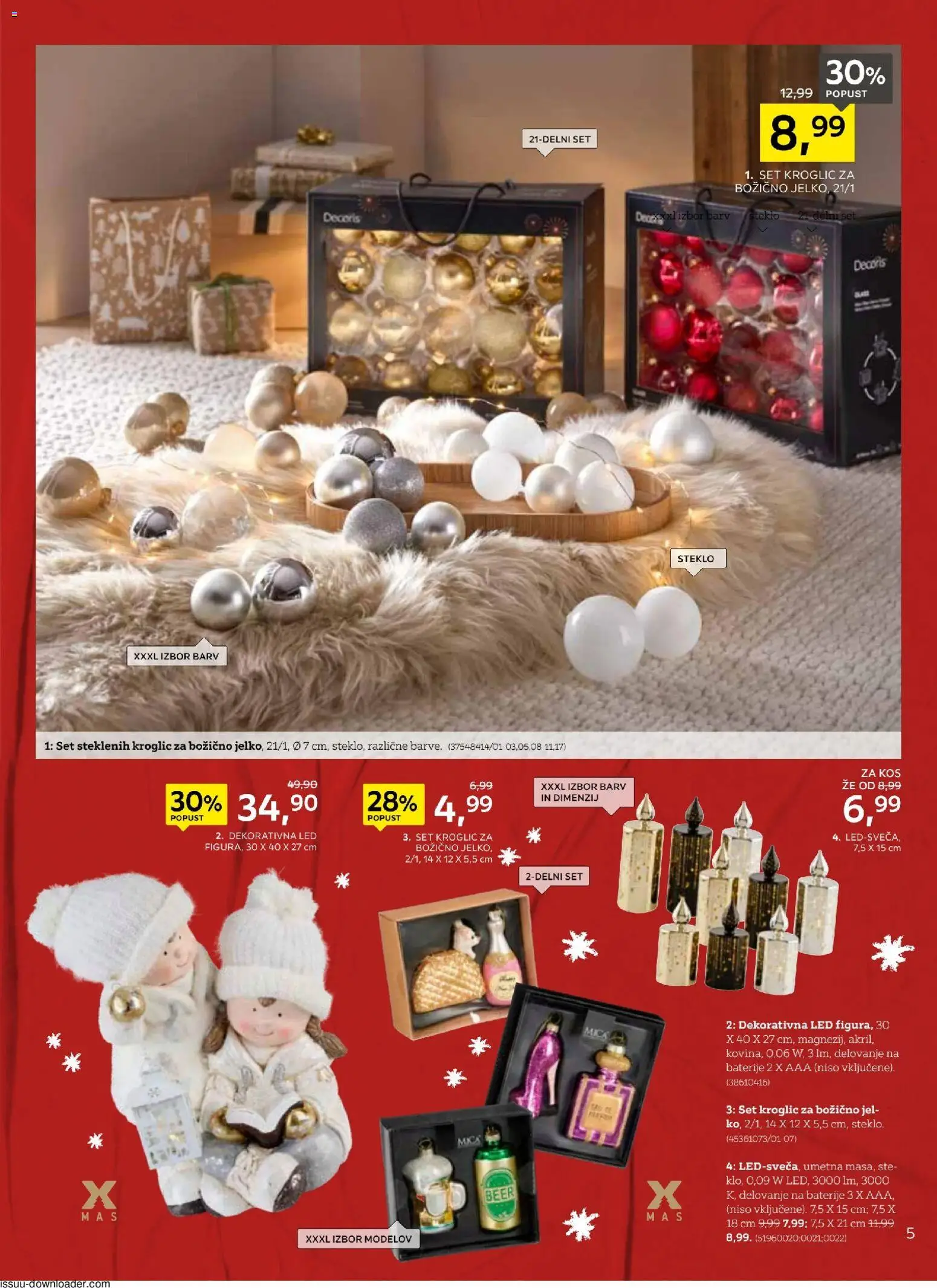 Novi XXXL Lesnina katalog ponudbe – veljaven od 04.11.2025 | Stran: 5 | Izdelki: Baterije, Kos