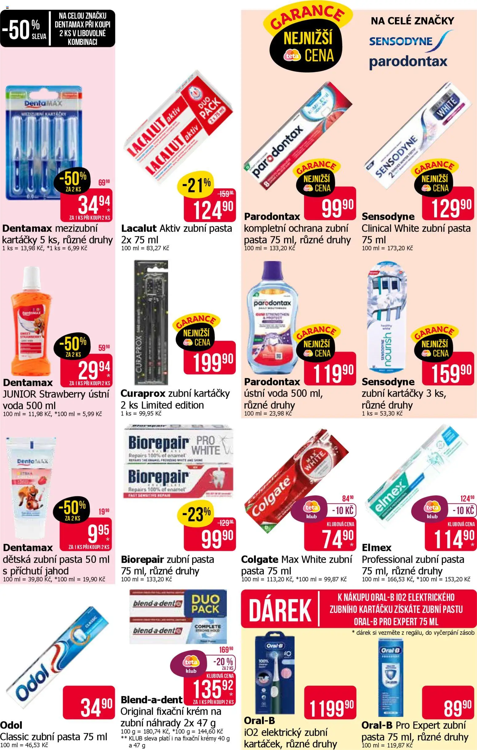 TETA Drogerie leták od 04.12.2025 | Strana: 15 | Produkty: Biorepair, Mezizubní kartáčky, Curaprox, Lacalut Aktiv