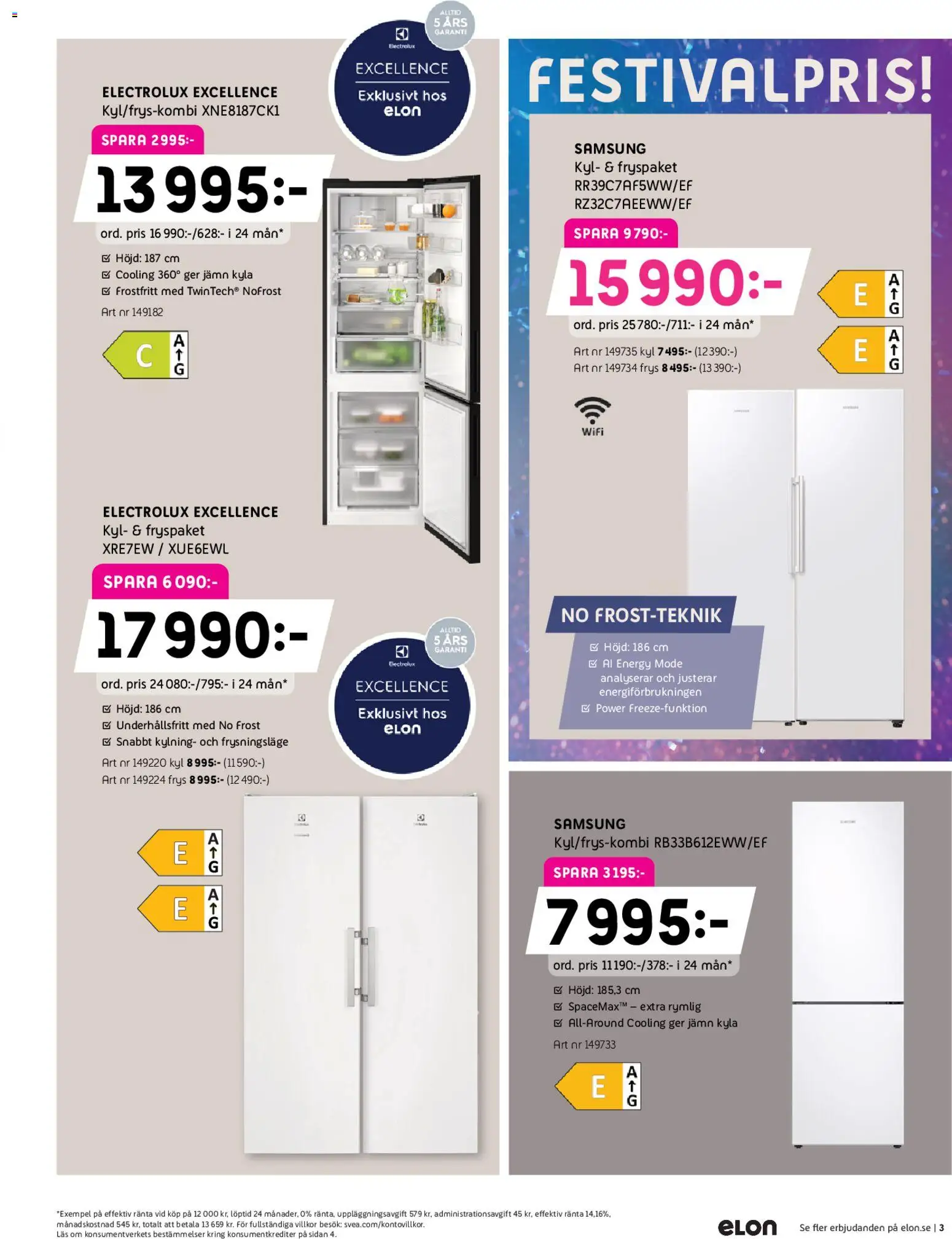 Elon reklamblad aktuell från 26.01.2026 | Sida: 3 | Produkter: Wifi, Frys