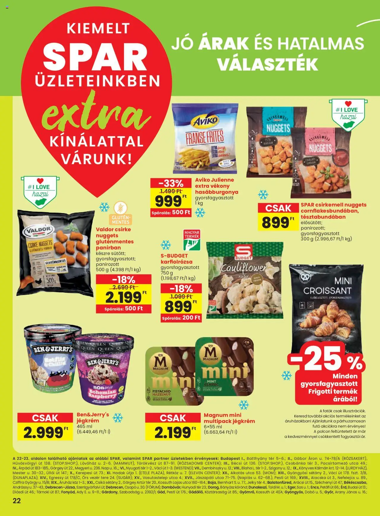 Spar akciós ujság - amely érvényes a következő dátumtól: 05.06.2025 | Oldal: 3 | Termékek: Croissant, Hasábburgonya, Jégkrém, Csirkemell