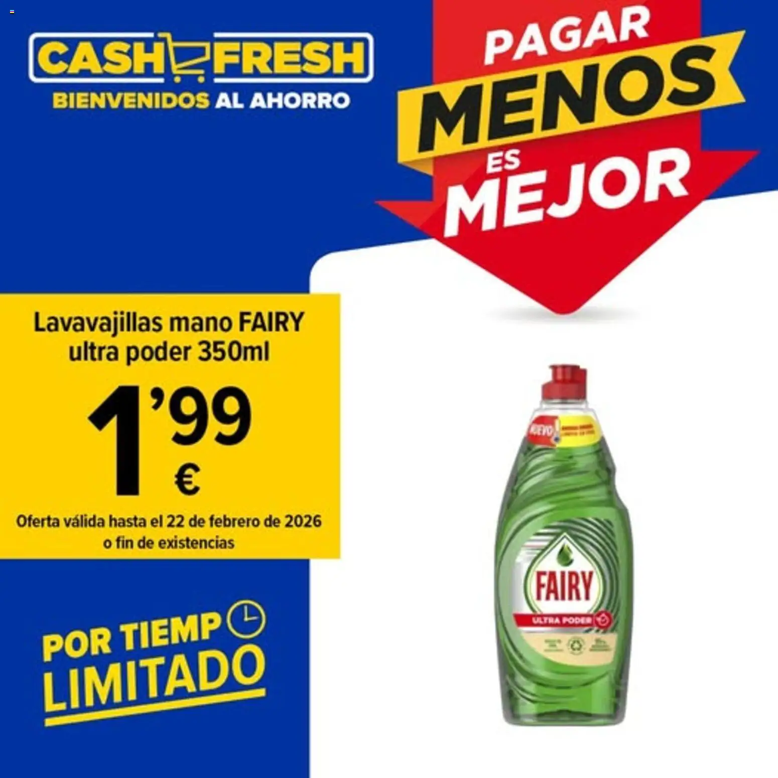 Cash Fresh folleto │ válido desde el 16.02.2026 | Página: 1 | Productos: Lavavajillas