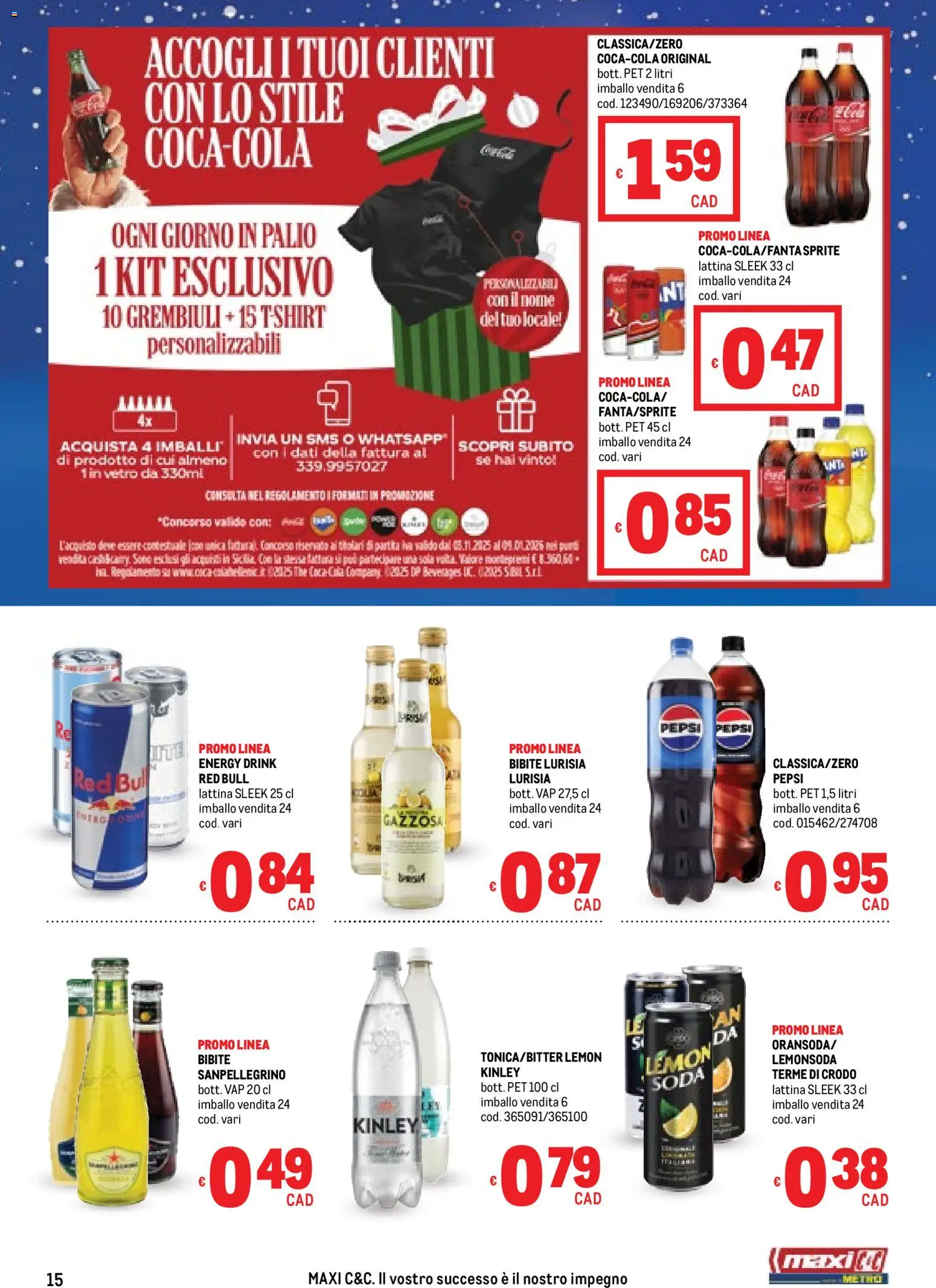 Volantino Metro del 20.11.2025 | Pagina: 15 | Prodotti: Bibite, Red Bull, Pepsi