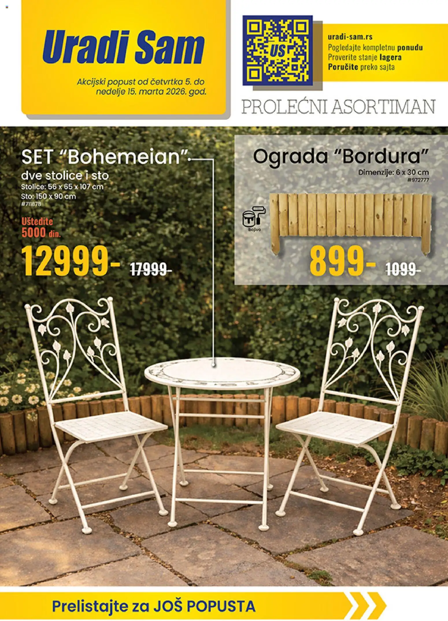 Uradi Sam katalog - važi od 05.03.2026 | Strana: 1 | Proizvode: Sto
