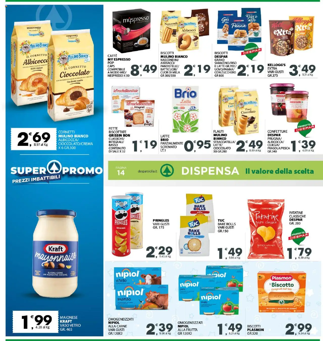 Volantino Eurospar del 18.08.2025 | Pagina: 14 | Prodotti: Pizza, Manzo, Zucchero, Nocciole