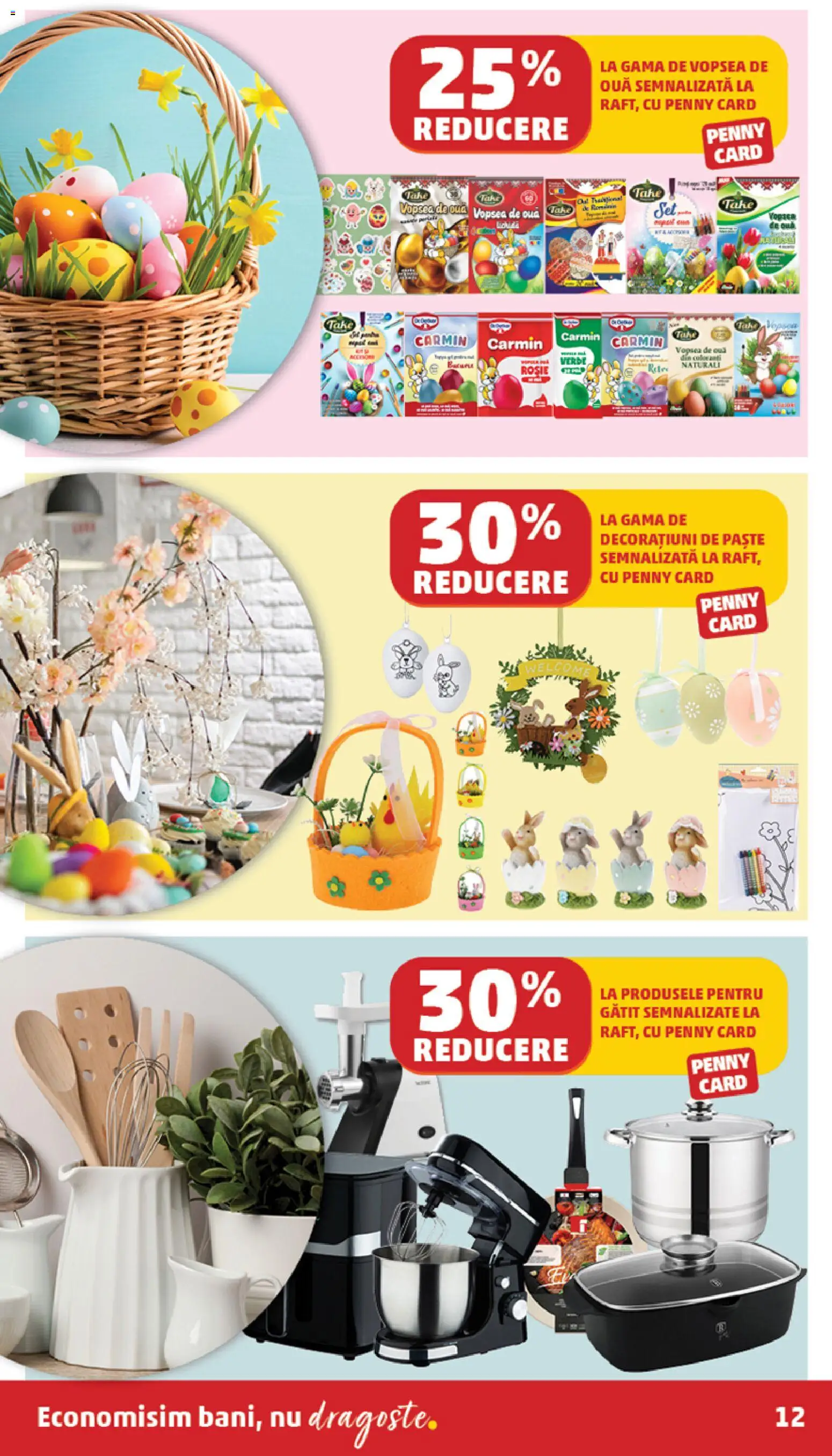 Noul catalog PENNY – valabil de la 01.04.2026 | Pagină: 12 | Produse: Vopsea, Ouă, Paste